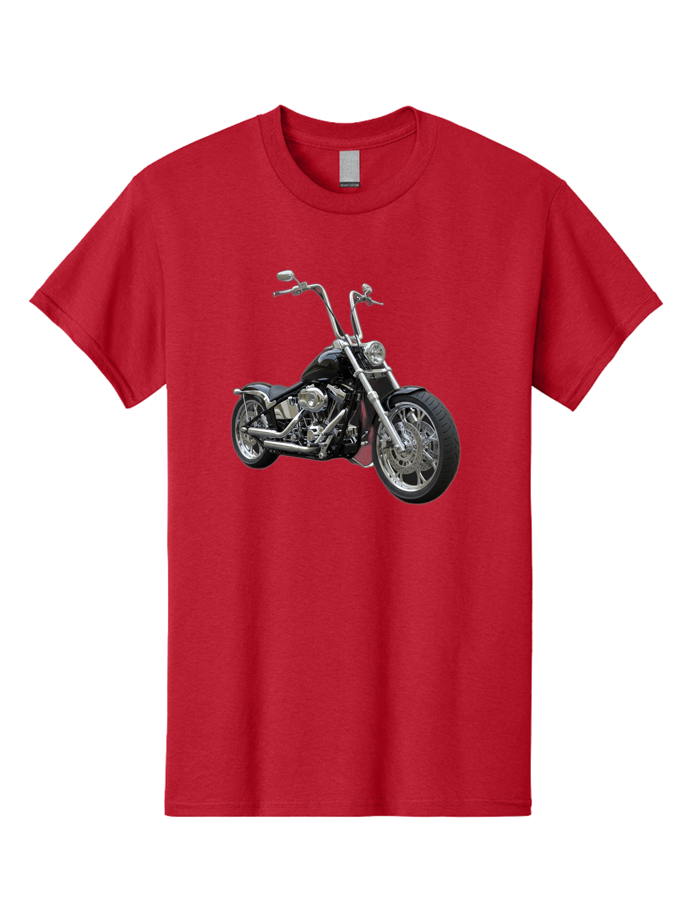 Chopper-Motorcycle-1 Men'S Graphic Tee, 100% Cotton, Comfortable Casual Summer Wear, Machine Washable, Vintage Camera, Old Camera, Antique Camera, Black Camera, Classic Photography, Photography Equipment, Nostalgic Device, Film Camera, Bao229