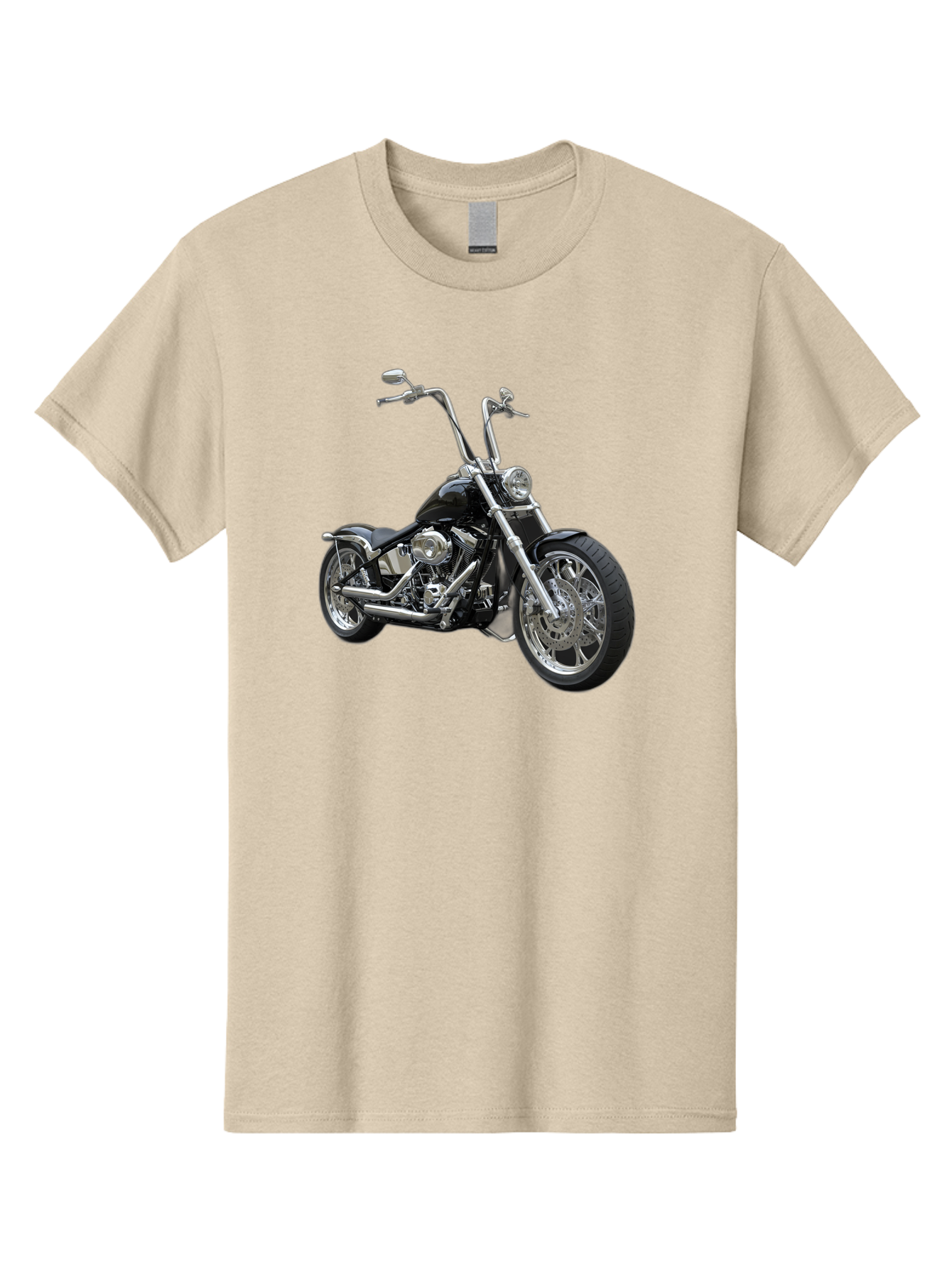 Chopper-Motorcycle-1 Men'S Graphic Tee, 100% Cotton, Comfortable Casual Summer Wear, Machine Washable, Vintage Camera, Old Camera, Antique Camera, Black Camera, Classic Photography, Photography Equipment, Nostalgic Device, Film Camera, Bao229