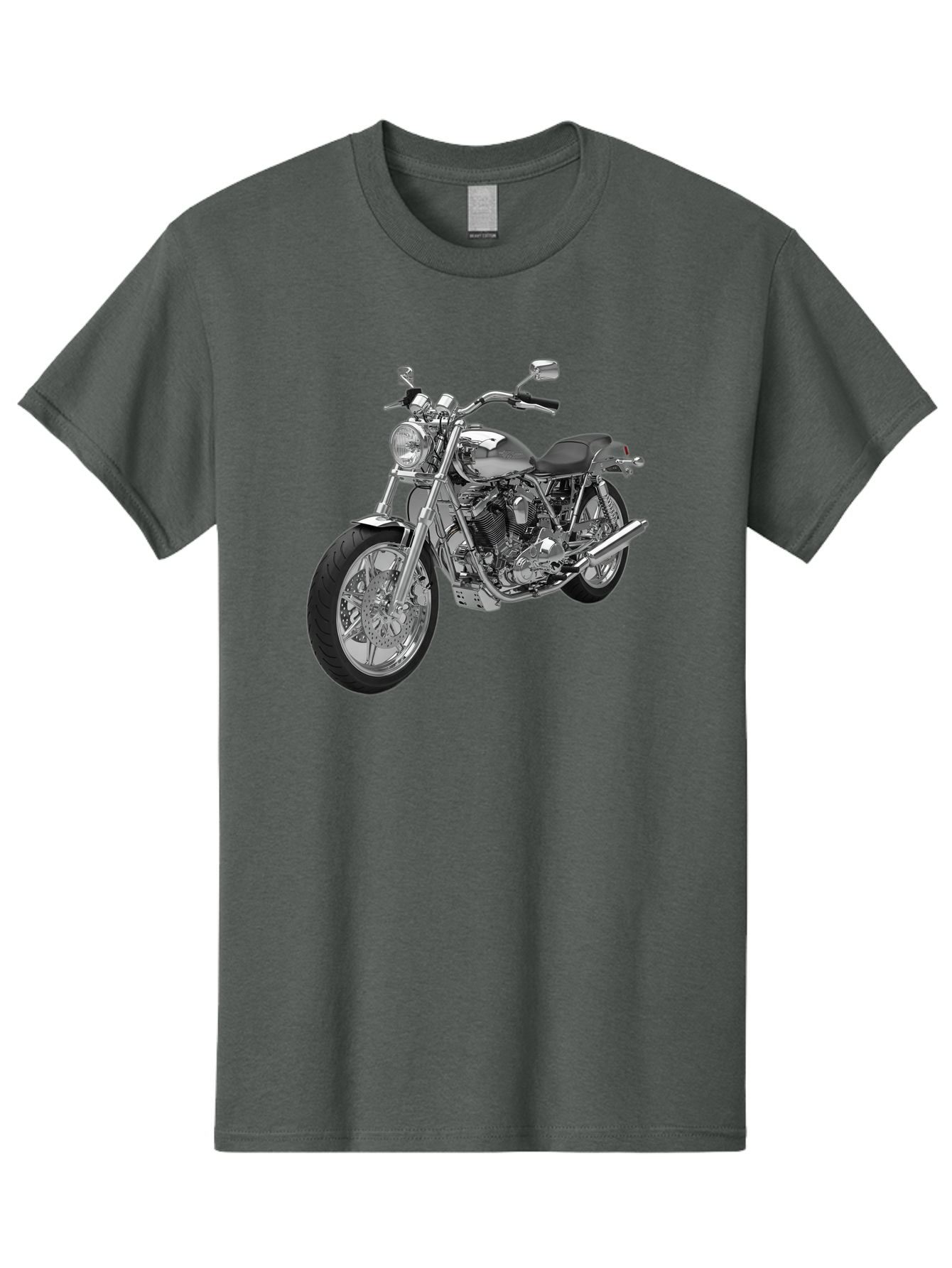 Chopper-Motorcycle-2 Men'S Graphic Tee, 100% Cotton, Comfortable Casual Summer Wear, Machine Washable, Vintage Camera, Old Camera, Antique Camera, Black Camera, Classic Photography, Photography Equipment, Nostalgic Device, Film Camera, Bao230