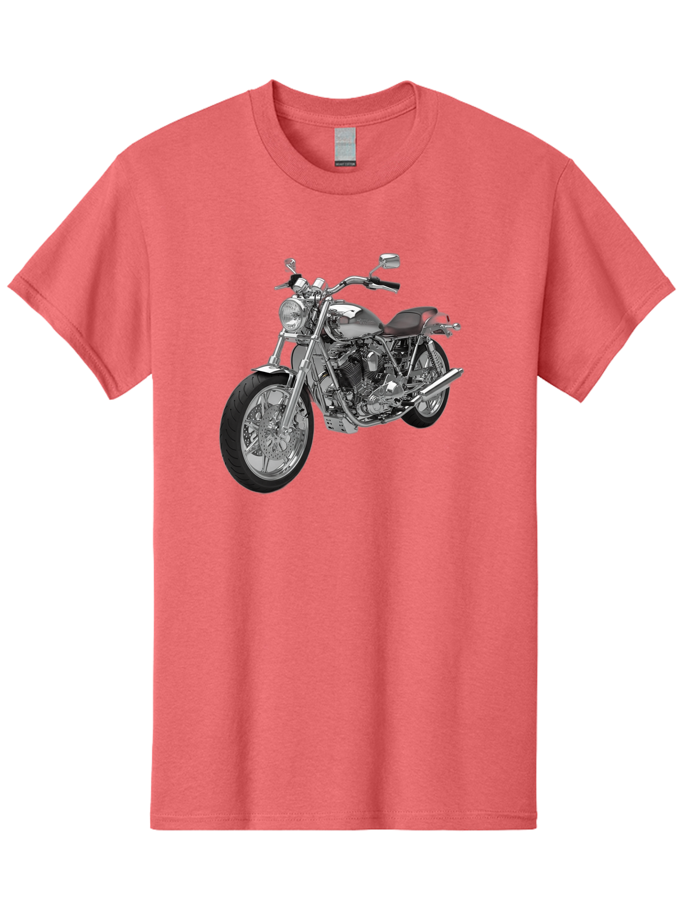 Chopper-Motorcycle-2 Men'S Graphic Tee, 100% Cotton, Comfortable Casual Summer Wear, Machine Washable, Vintage Camera, Old Camera, Antique Camera, Black Camera, Classic Photography, Photography Equipment, Nostalgic Device, Film Camera, Bao230