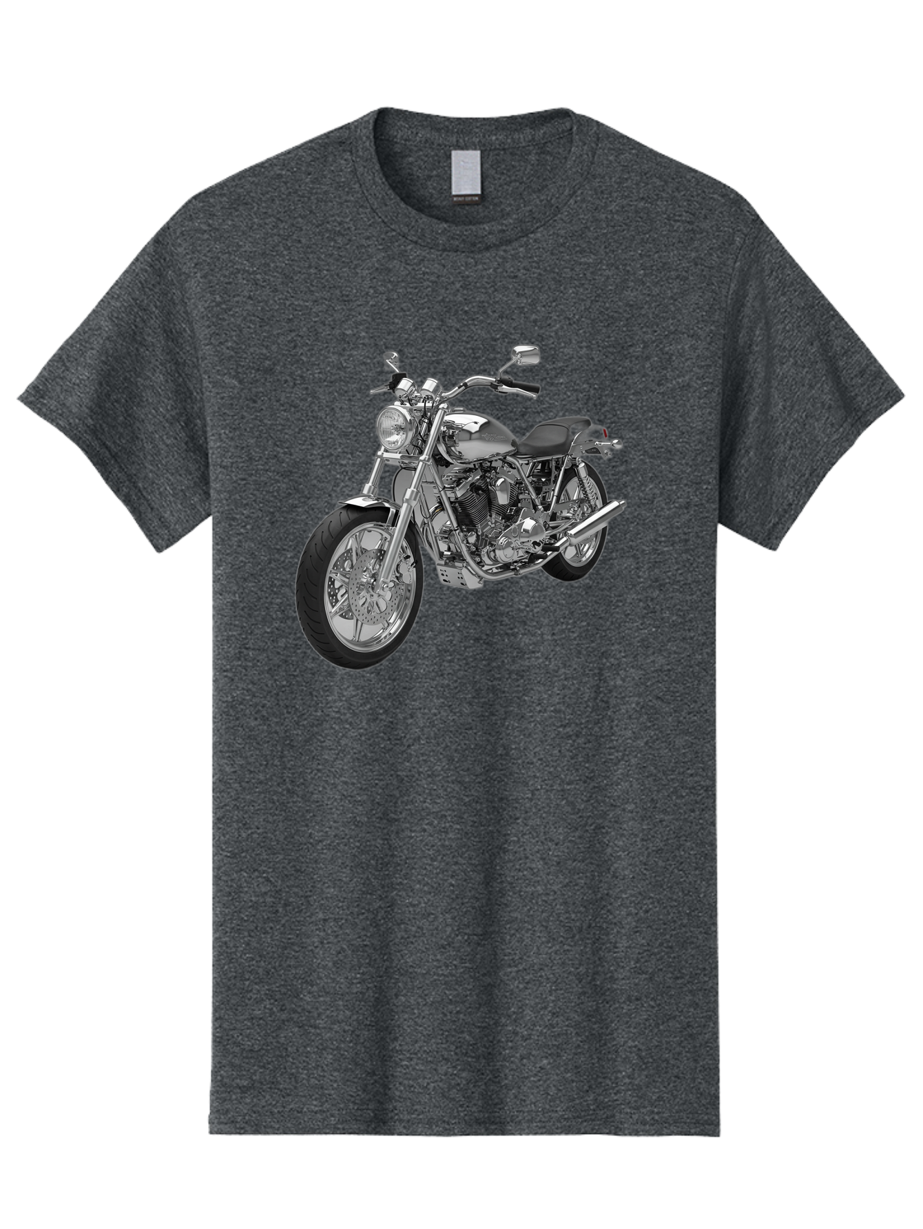 Chopper-Motorcycle-2 Men'S Graphic Tee, 100% Cotton, Comfortable Casual Summer Wear, Machine Washable, Vintage Camera, Old Camera, Antique Camera, Black Camera, Classic Photography, Photography Equipment, Nostalgic Device, Film Camera, Bao230
