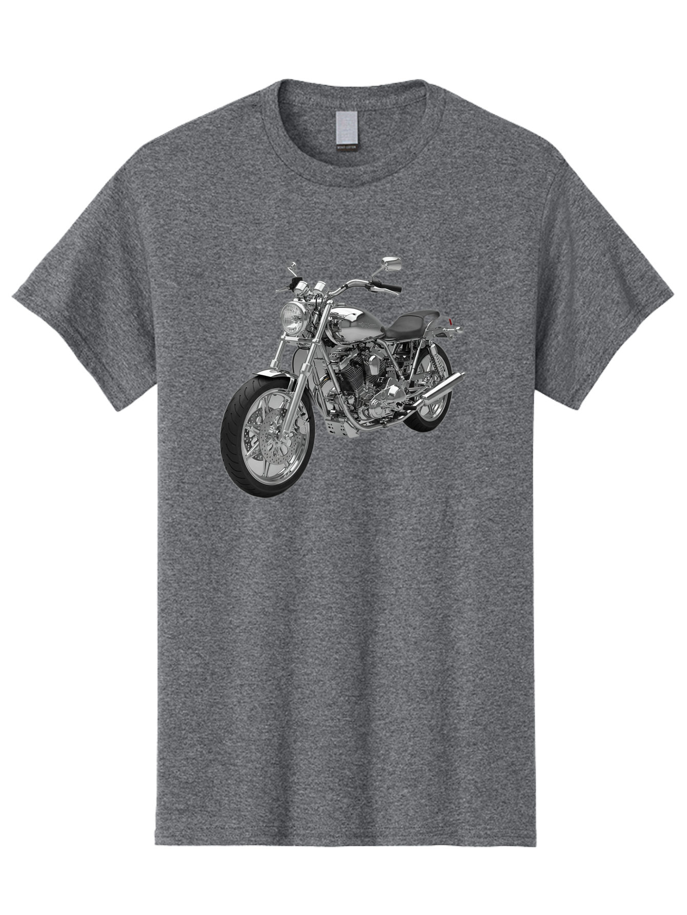 Chopper-Motorcycle-2 Men'S Graphic Tee, 100% Cotton, Comfortable Casual Summer Wear, Machine Washable, Vintage Camera, Old Camera, Antique Camera, Black Camera, Classic Photography, Photography Equipment, Nostalgic Device, Film Camera, Bao230