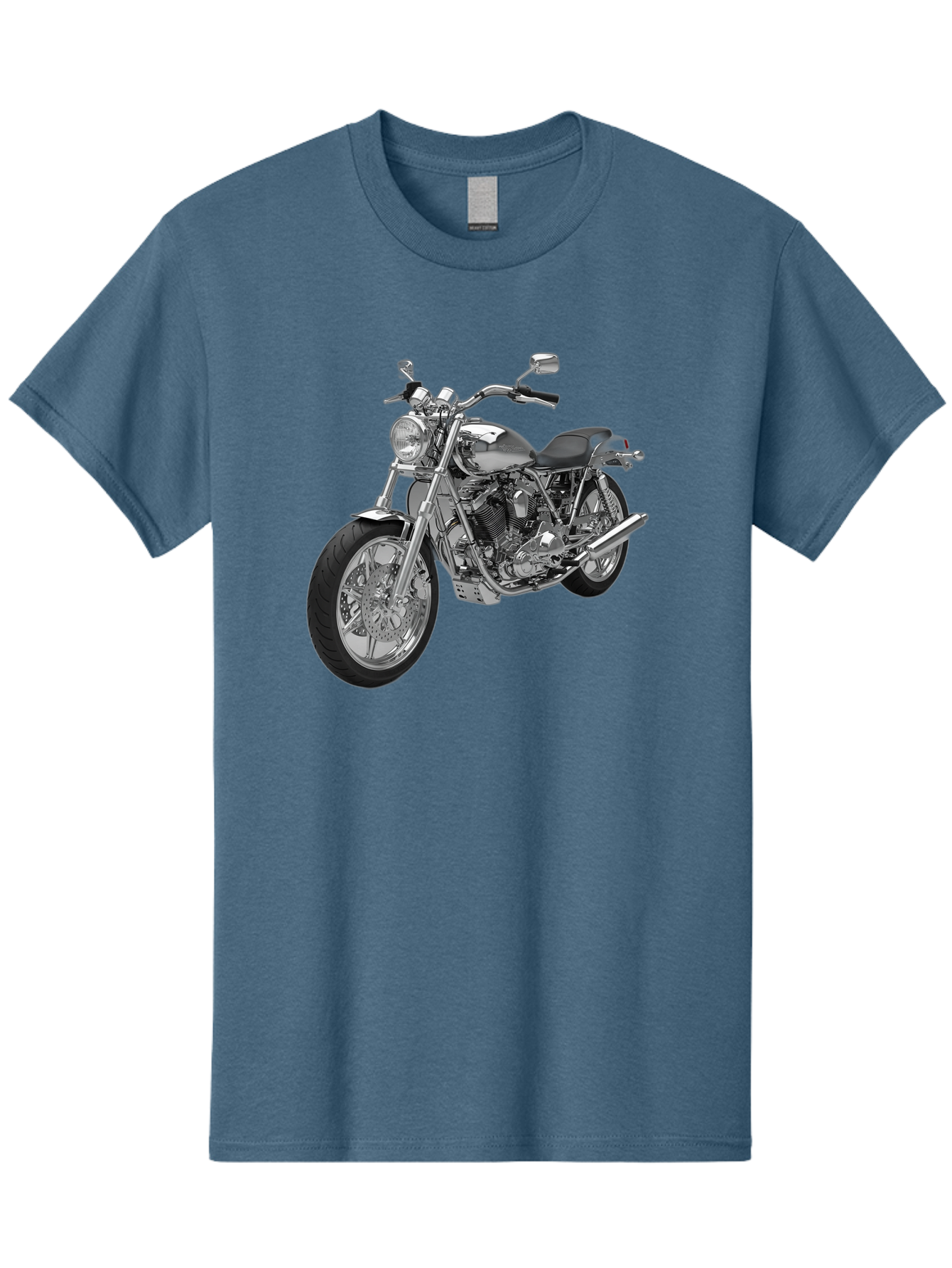 Chopper-Motorcycle-2 Men'S Graphic Tee, 100% Cotton, Comfortable Casual Summer Wear, Machine Washable, Vintage Camera, Old Camera, Antique Camera, Black Camera, Classic Photography, Photography Equipment, Nostalgic Device, Film Camera, Bao230