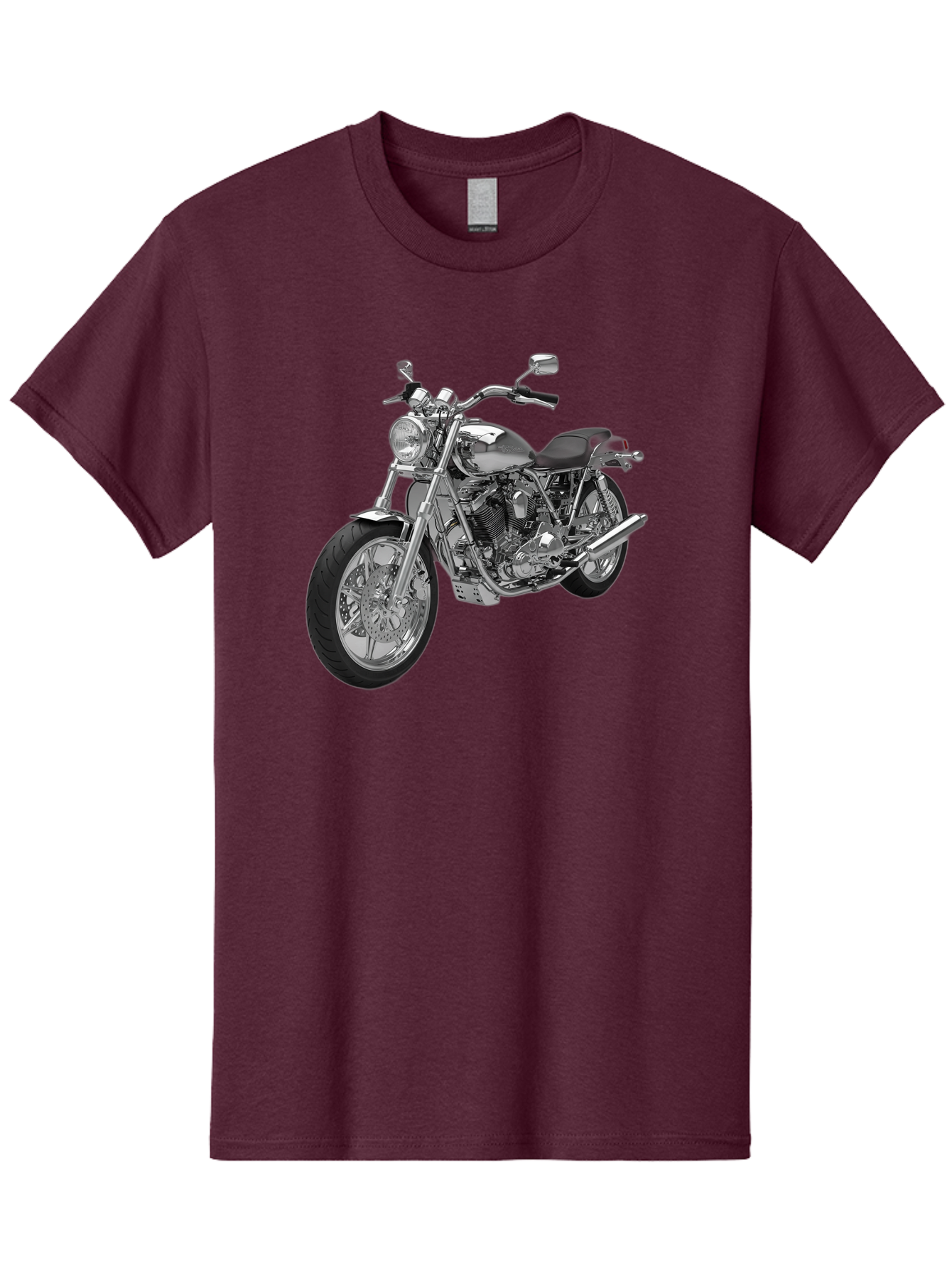 Chopper-Motorcycle-2 Men'S Graphic Tee, 100% Cotton, Comfortable Casual Summer Wear, Machine Washable, Vintage Camera, Old Camera, Antique Camera, Black Camera, Classic Photography, Photography Equipment, Nostalgic Device, Film Camera, Bao230