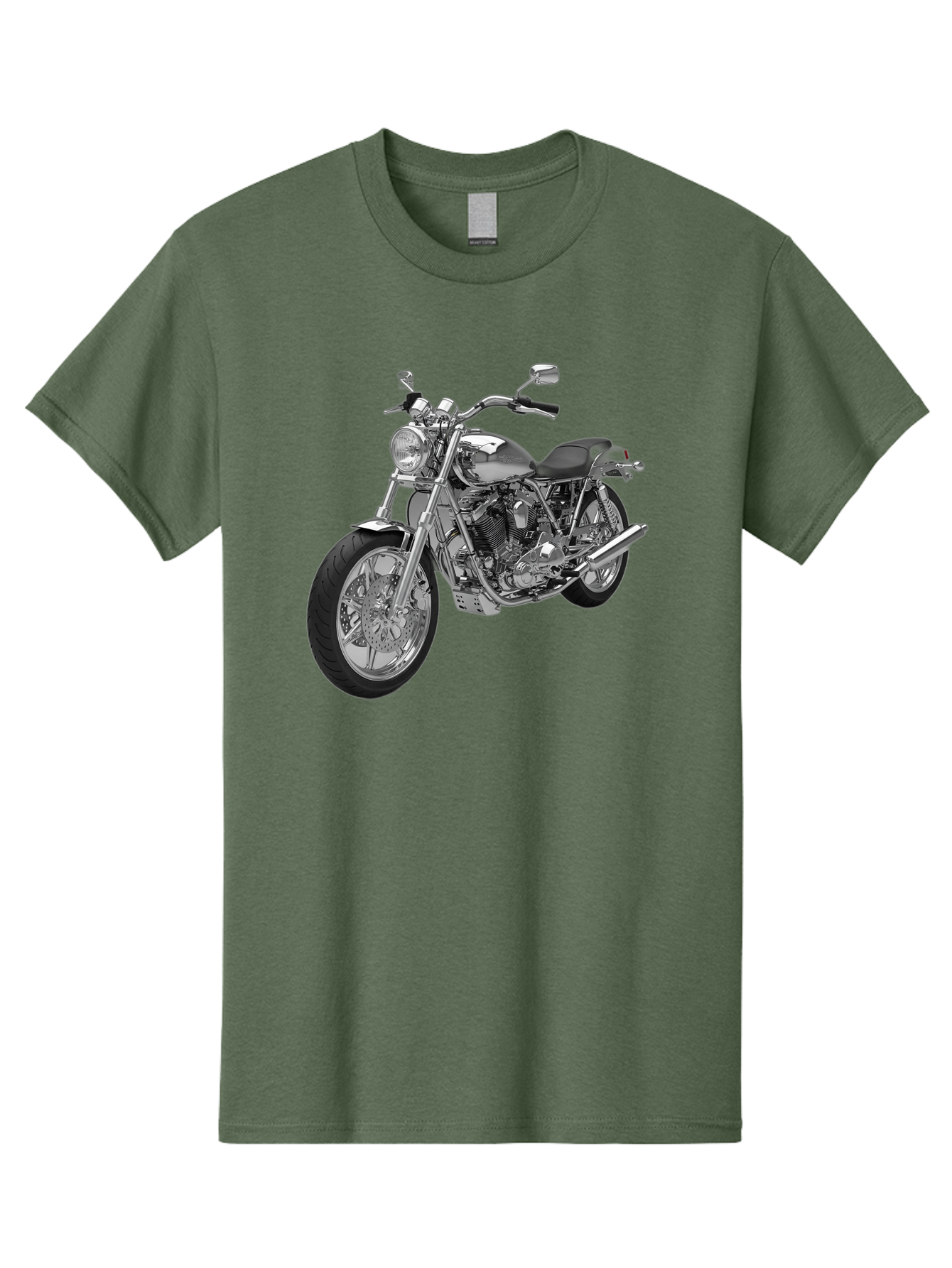 Chopper-Motorcycle-2 Men'S Graphic Tee, 100% Cotton, Comfortable Casual Summer Wear, Machine Washable, Vintage Camera, Old Camera, Antique Camera, Black Camera, Classic Photography, Photography Equipment, Nostalgic Device, Film Camera, Bao230