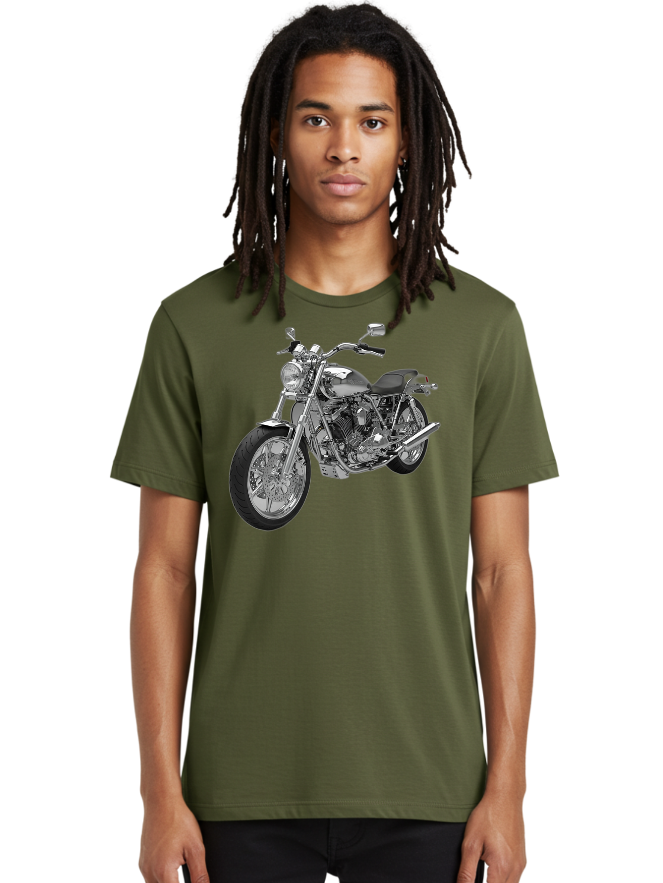 Chopper-Motorcycle-2 Men'S Graphic Tee, 100% Cotton, Comfortable Casual Summer Wear, Machine Washable, Vintage Camera, Old Camera, Antique Camera, Black Camera, Classic Photography, Photography Equipment, Nostalgic Device, Film Camera, Bao230