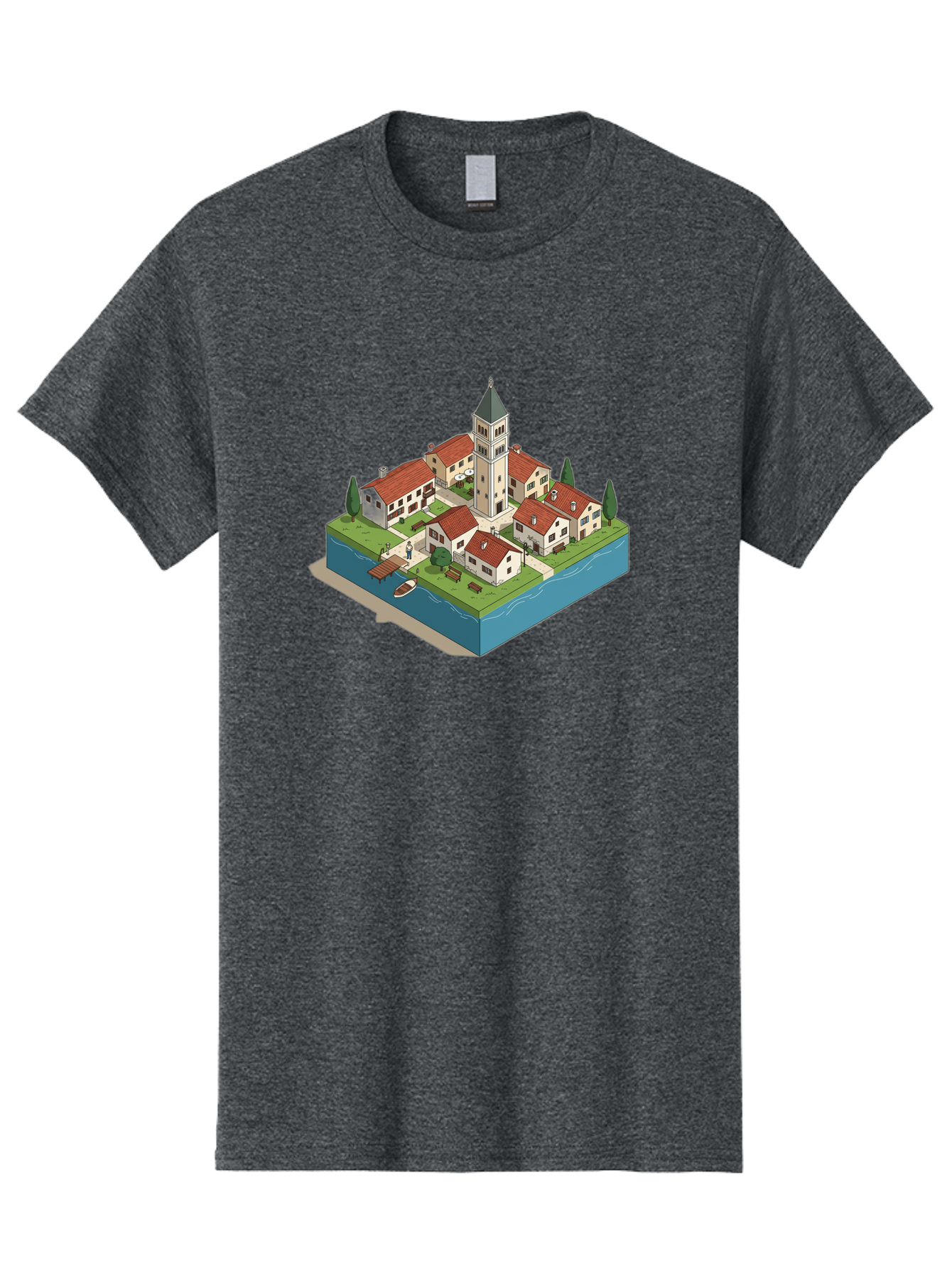 Church-Village Men'S Graphic Tee, 100% Cotton, Comfortable Casual Summer Wear, Machine Washable, Vintage Camera, Old Camera, Antique Camera, Black Camera, Classic Photography, Photography Equipment, Nostalgic Device, Film Camera, Camera Art Bao232