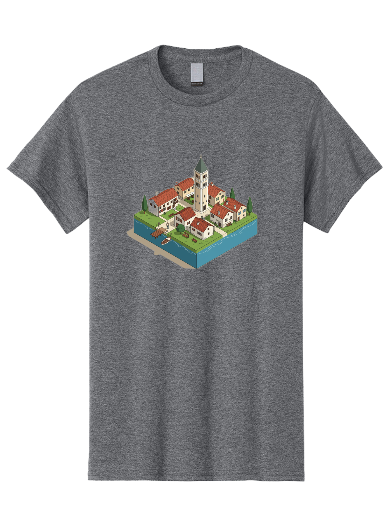 Church-Village Men'S Graphic Tee, 100% Cotton, Comfortable Casual Summer Wear, Machine Washable, Vintage Camera, Old Camera, Antique Camera, Black Camera, Classic Photography, Photography Equipment, Nostalgic Device, Film Camera, Camera Art Bao232