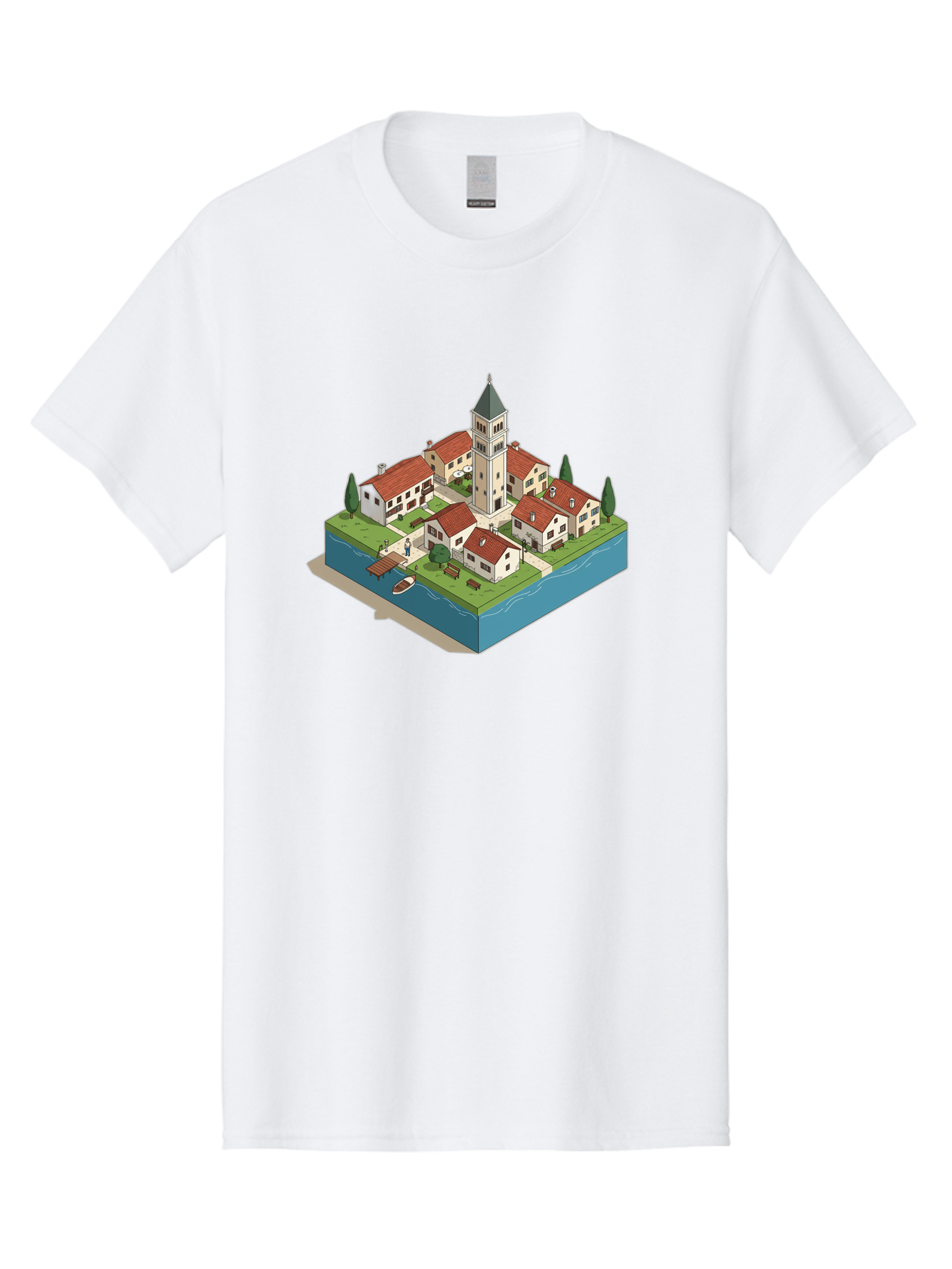 Church-Village Men'S Graphic Tee, 100% Cotton, Comfortable Casual Summer Wear, Machine Washable, Vintage Camera, Old Camera, Antique Camera, Black Camera, Classic Photography, Photography Equipment, Nostalgic Device, Film Camera, Camera Art Bao232