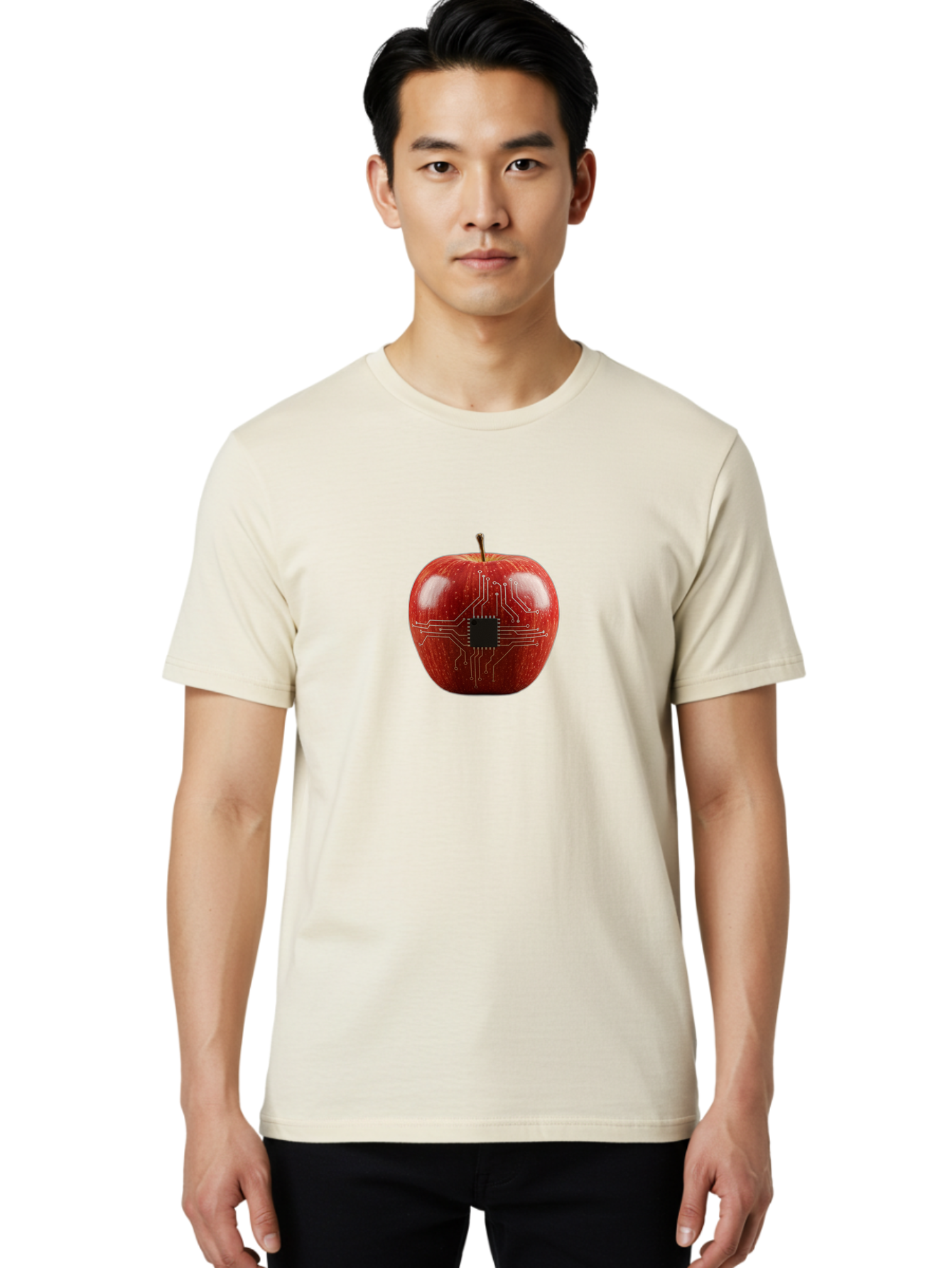 Circuit-Apple Men'S Graphic Tee, 100% Cotton, Comfortable Casual Summer Wear, Machine Washable, Vintage Camera, Old Camera, Antique Camera, Black Camera, Classic Photography, Photography Equipment, Nostalgic Device, Film Camera, Camera Art Bao233