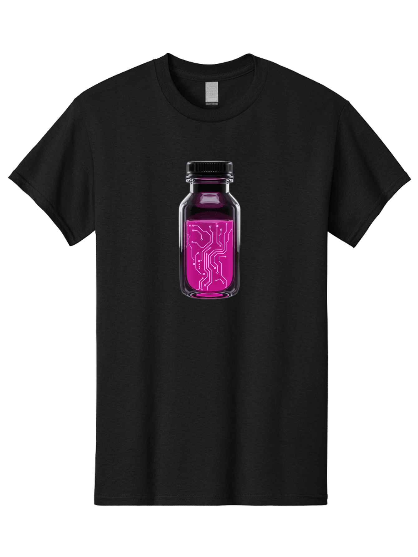 Circuit-Board-Bottle Men'S Graphic Tee, 100% Cotton, Comfortable Casual Summer Wear, Machine Washable, Vintage Camera, Old Camera, Antique Camera, Black Camera, Classic Photography, Photography Equipment, Nostalgic Device, Film Camera, Bao234