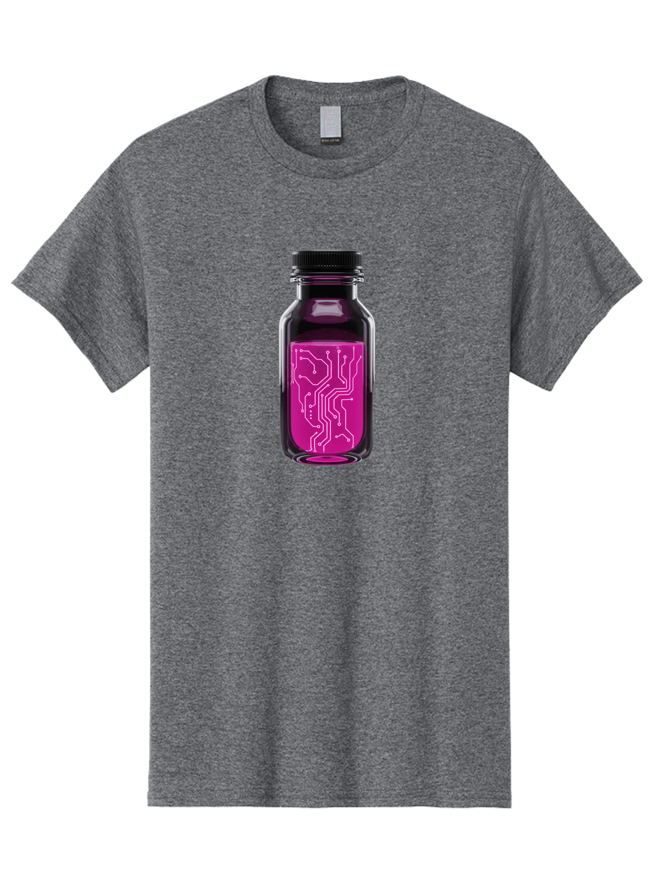 Circuit-Board-Bottle Men'S Graphic Tee, 100% Cotton, Comfortable Casual Summer Wear, Machine Washable, Vintage Camera, Old Camera, Antique Camera, Black Camera, Classic Photography, Photography Equipment, Nostalgic Device, Film Camera, Bao234