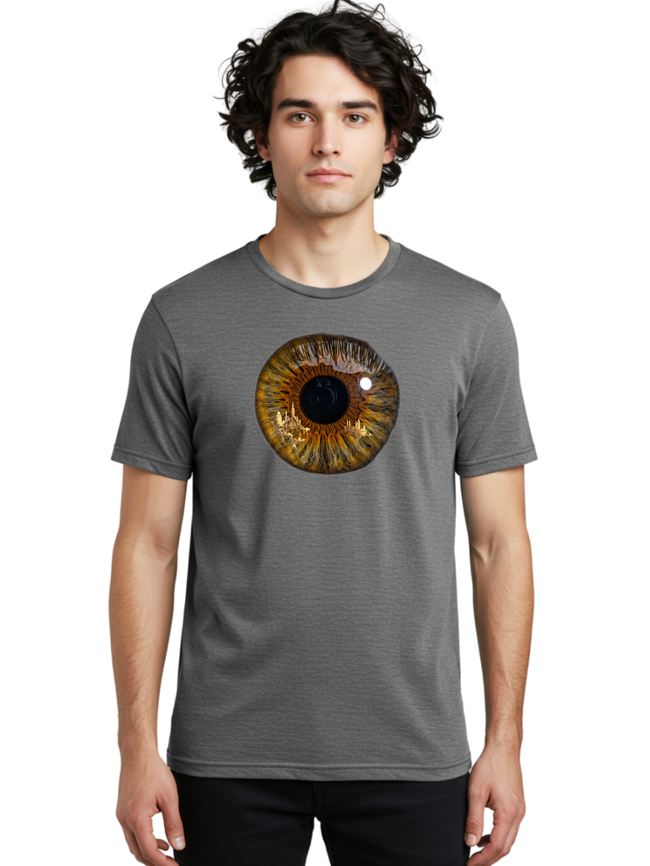 City-In-Eye Men'S Graphic Tee, 100% Cotton, Comfortable Casual Summer Wear, Machine Washable, Vintage Camera, Old Camera, Antique Camera, Black Camera, Classic Photography, Photography Equipment, Nostalgic Device, Film Camera, Camera Art Bao235