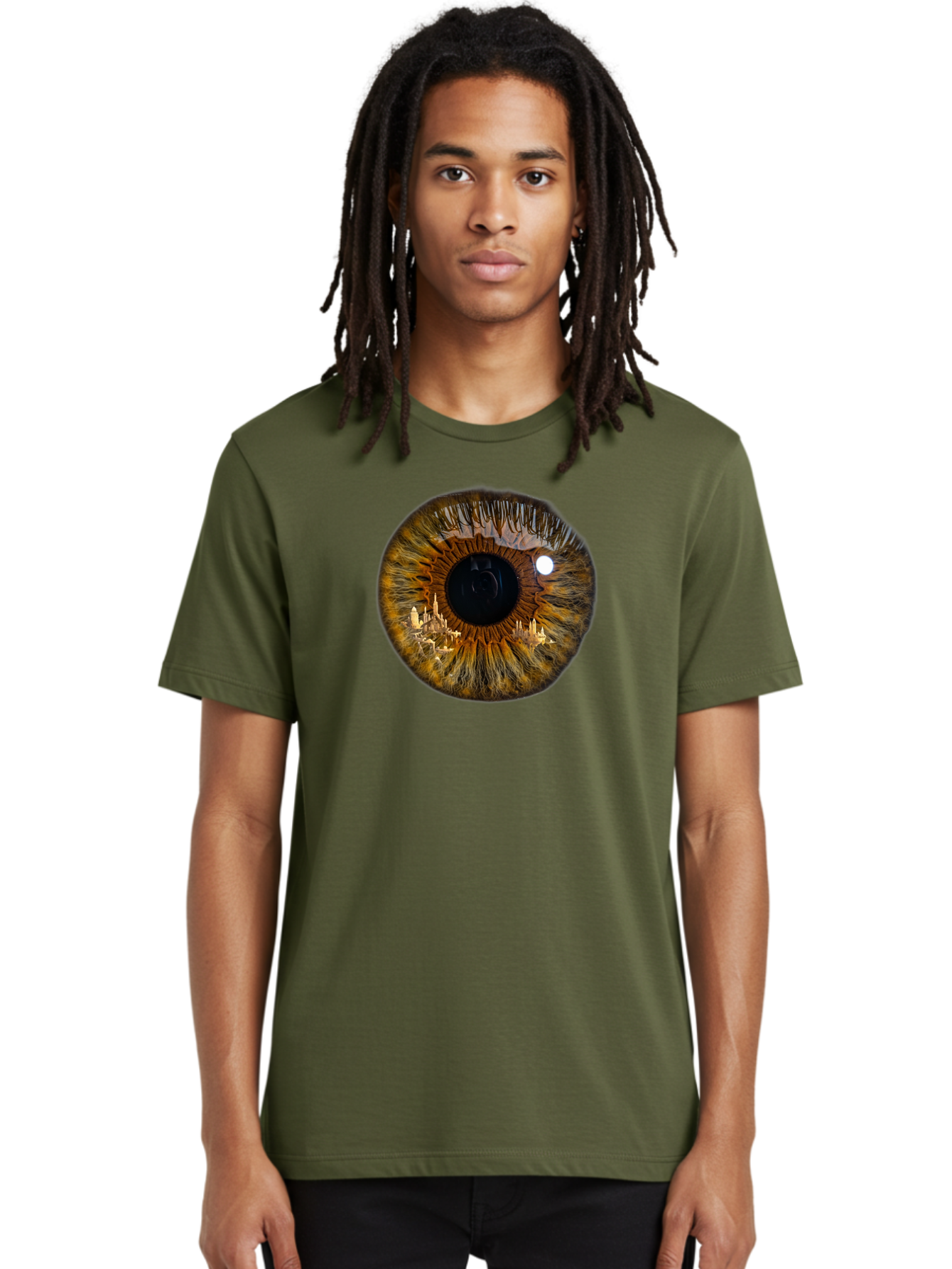 City-In-Eye Men'S Graphic Tee, 100% Cotton, Comfortable Casual Summer Wear, Machine Washable, Vintage Camera, Old Camera, Antique Camera, Black Camera, Classic Photography, Photography Equipment, Nostalgic Device, Film Camera, Camera Art Bao235