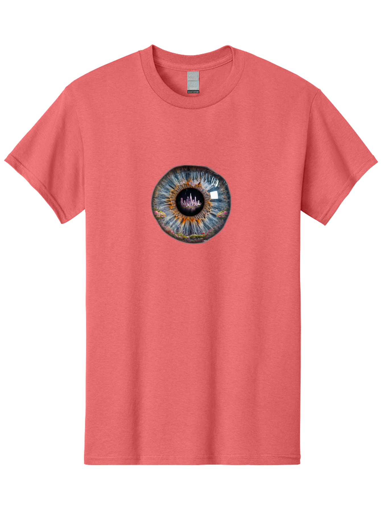 City-Skyline-Eye Men'S Graphic Tee, 100% Cotton, Comfortable Casual Summer Wear, Machine Washable, Vintage Camera, Old Camera, Antique Camera, Black Camera, Classic Photography, Photography Equipment, Nostalgic Device, Film Camera, Camera Art Bao236