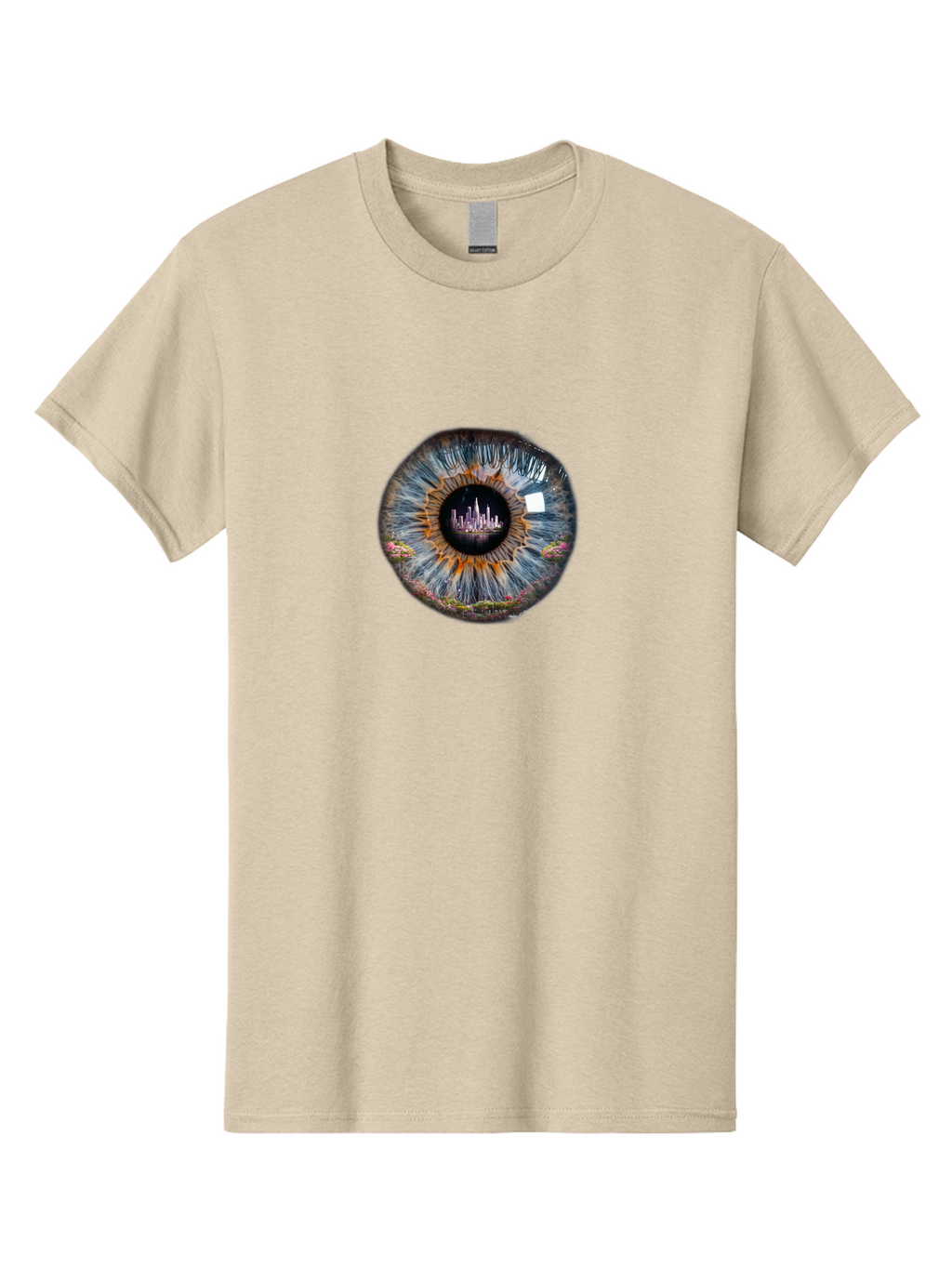City-Skyline-Eye Men'S Graphic Tee, 100% Cotton, Comfortable Casual Summer Wear, Machine Washable, Vintage Camera, Old Camera, Antique Camera, Black Camera, Classic Photography, Photography Equipment, Nostalgic Device, Film Camera, Camera Art Bao236