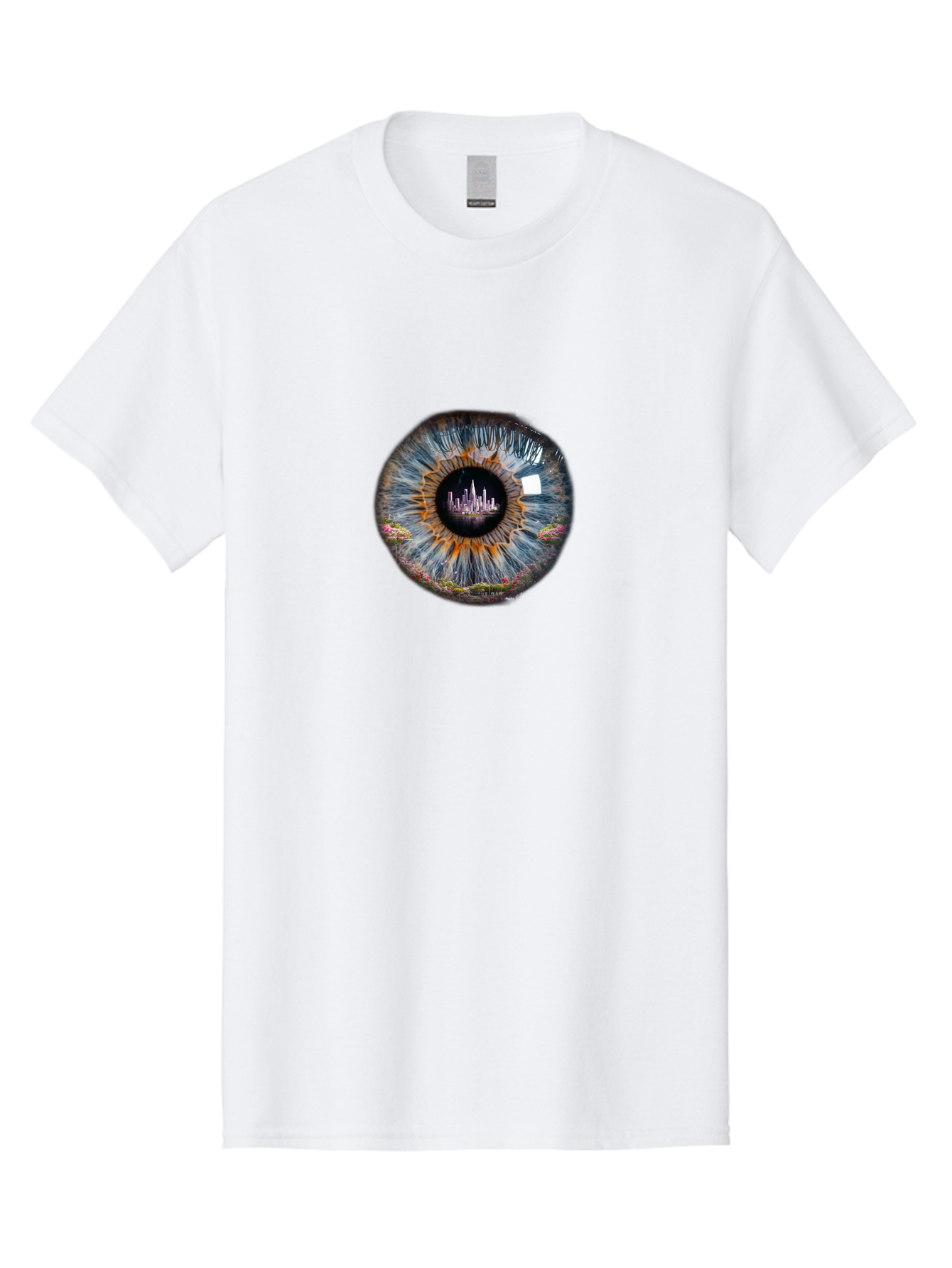 City-Skyline-Eye Men'S Graphic Tee, 100% Cotton, Comfortable Casual Summer Wear, Machine Washable, Vintage Camera, Old Camera, Antique Camera, Black Camera, Classic Photography, Photography Equipment, Nostalgic Device, Film Camera, Camera Art Bao236