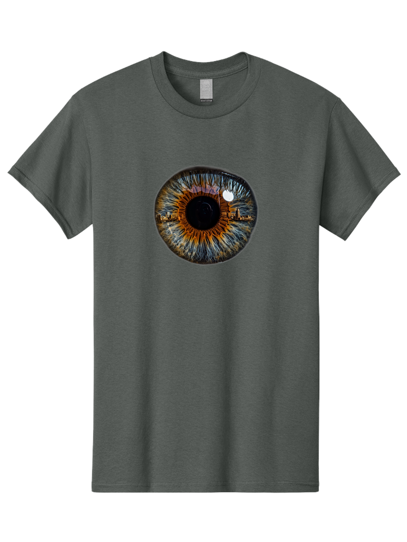 Cityscape-Eye-1 Men'S Graphic Tee, 100% Cotton, Comfortable Casual Summer Wear, Machine Washable, Vintage Camera, Old Camera, Antique Camera, Black Camera, Classic Photography, Photography Equipment, Nostalgic Device, Film Camera, Camera Art Bao239