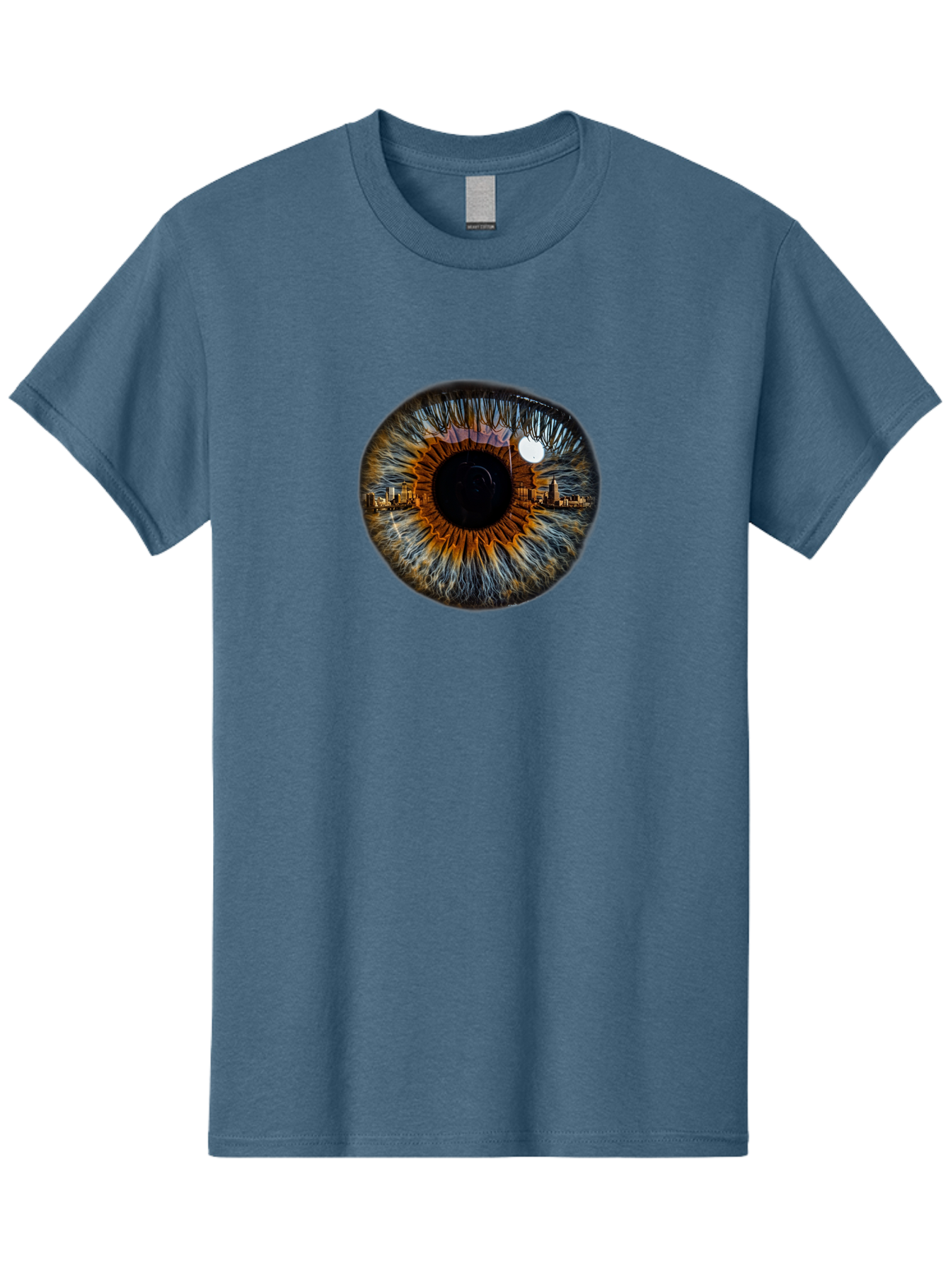 Cityscape-Eye-1 Men'S Graphic Tee, 100% Cotton, Comfortable Casual Summer Wear, Machine Washable, Vintage Camera, Old Camera, Antique Camera, Black Camera, Classic Photography, Photography Equipment, Nostalgic Device, Film Camera, Camera Art Bao239