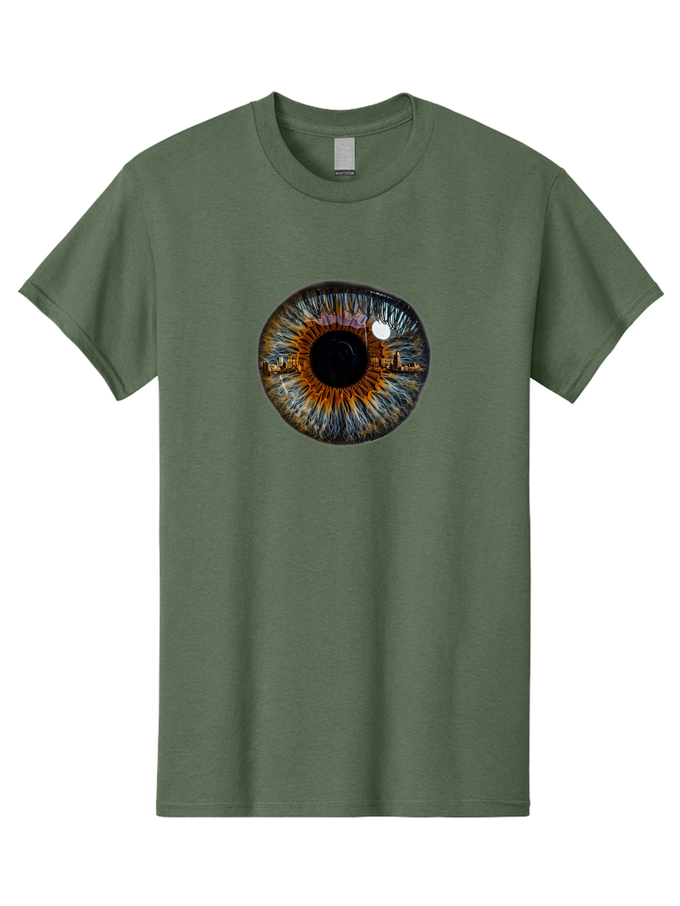 Cityscape-Eye-1 Men'S Graphic Tee, 100% Cotton, Comfortable Casual Summer Wear, Machine Washable, Vintage Camera, Old Camera, Antique Camera, Black Camera, Classic Photography, Photography Equipment, Nostalgic Device, Film Camera, Camera Art Bao239