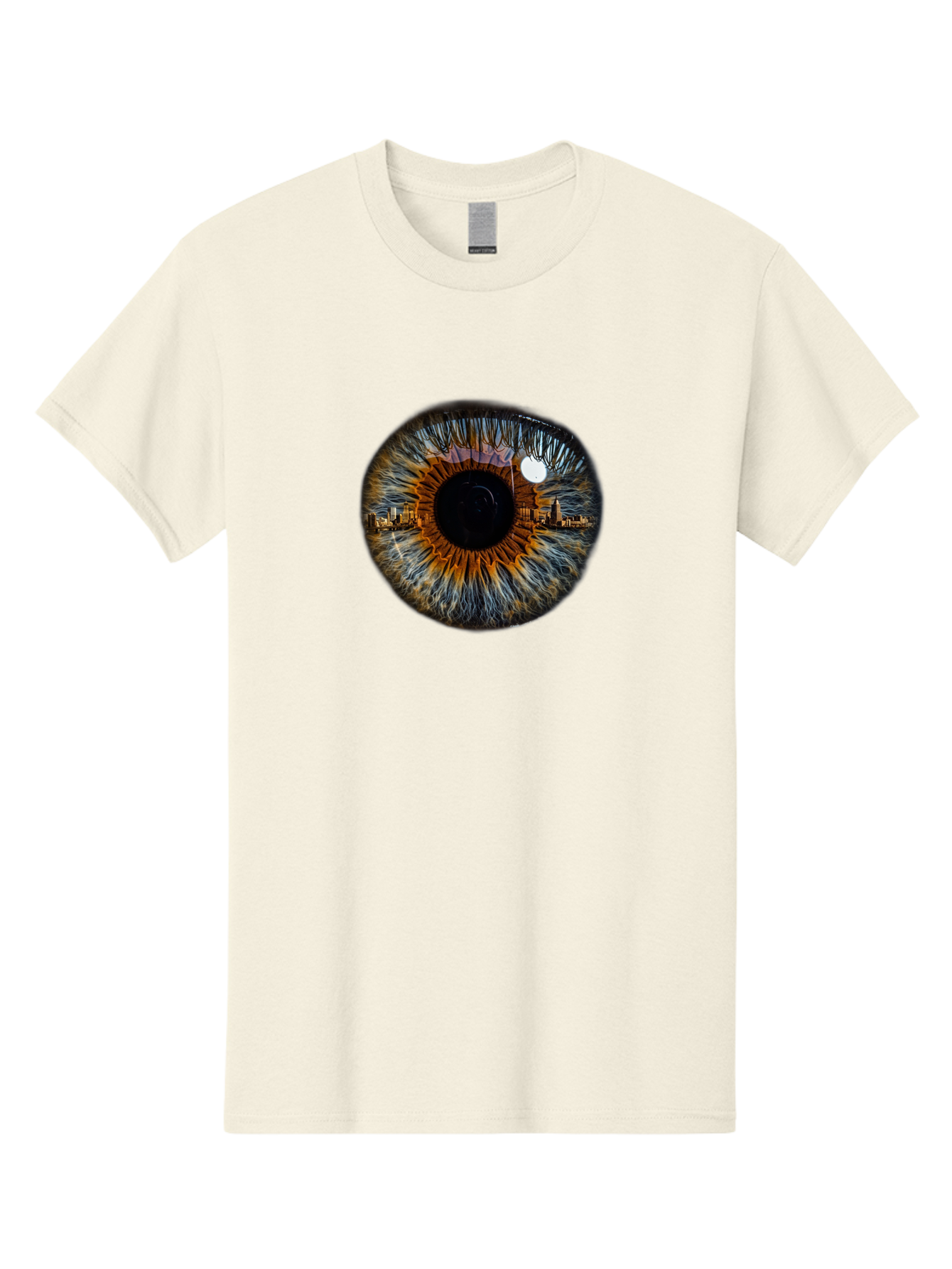 Cityscape-Eye-1 Men'S Graphic Tee, 100% Cotton, Comfortable Casual Summer Wear, Machine Washable, Vintage Camera, Old Camera, Antique Camera, Black Camera, Classic Photography, Photography Equipment, Nostalgic Device, Film Camera, Camera Art Bao239