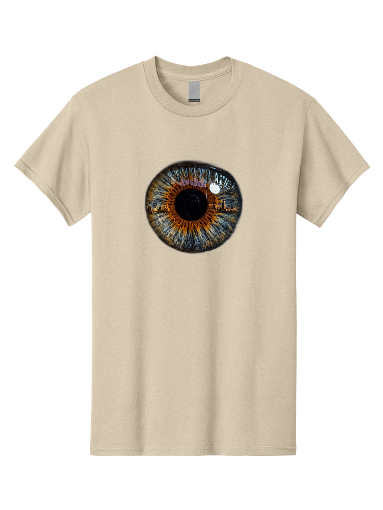 Cityscape-Eye-1 Men'S Graphic Tee, 100% Cotton, Comfortable Casual Summer Wear, Machine Washable, Vintage Camera, Old Camera, Antique Camera, Black Camera, Classic Photography, Photography Equipment, Nostalgic Device, Film Camera, Camera Art Bao239