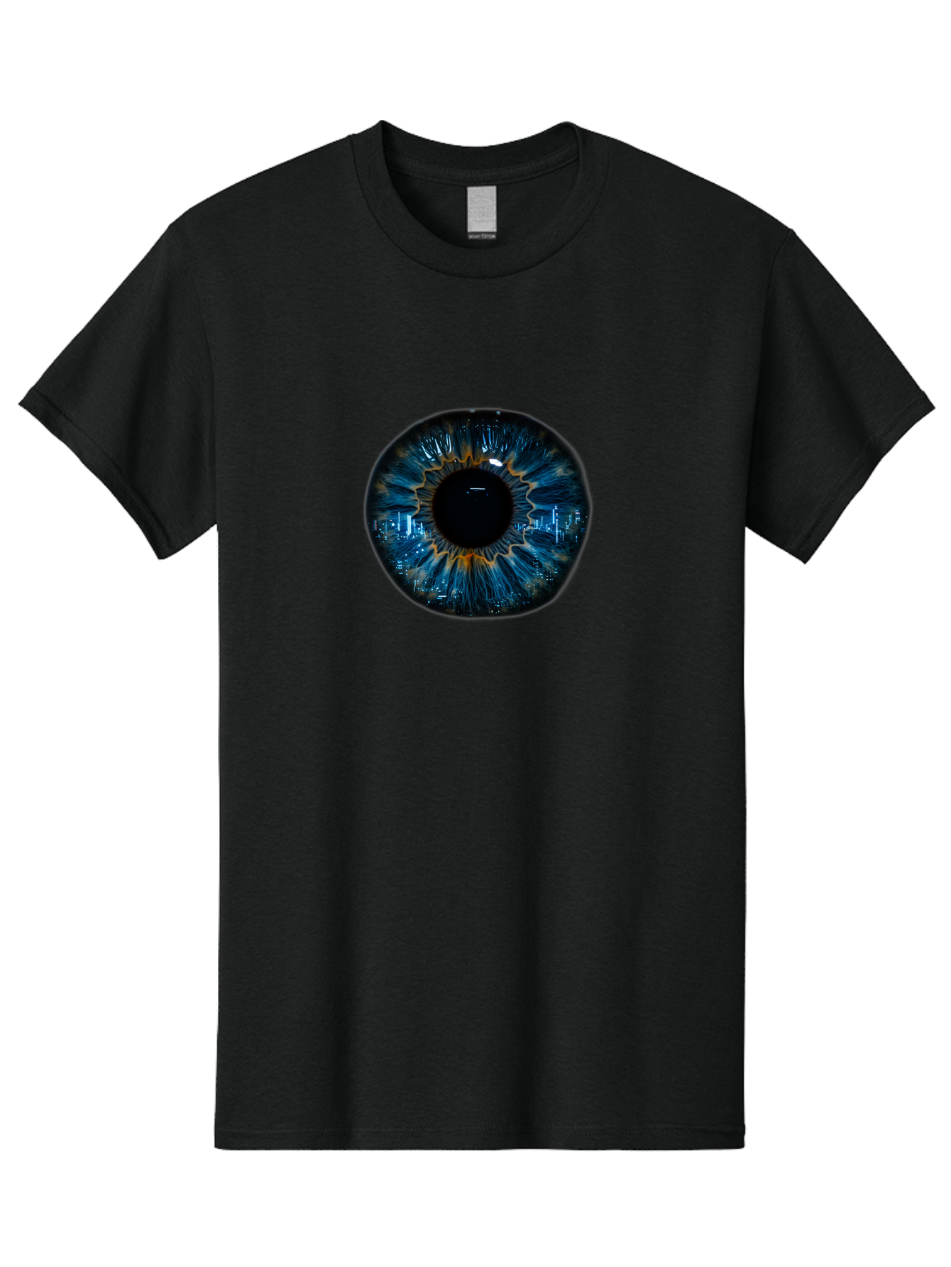 Cityscape-Eye-2 Men'S Graphic Tee, 100% Cotton, Comfortable Casual Summer Wear, Machine Washable, Vintage Camera, Old Camera, Antique Camera, Black Camera, Classic Photography, Photography Equipment, Nostalgic Device, Film Camera, Camera Art Bao240
