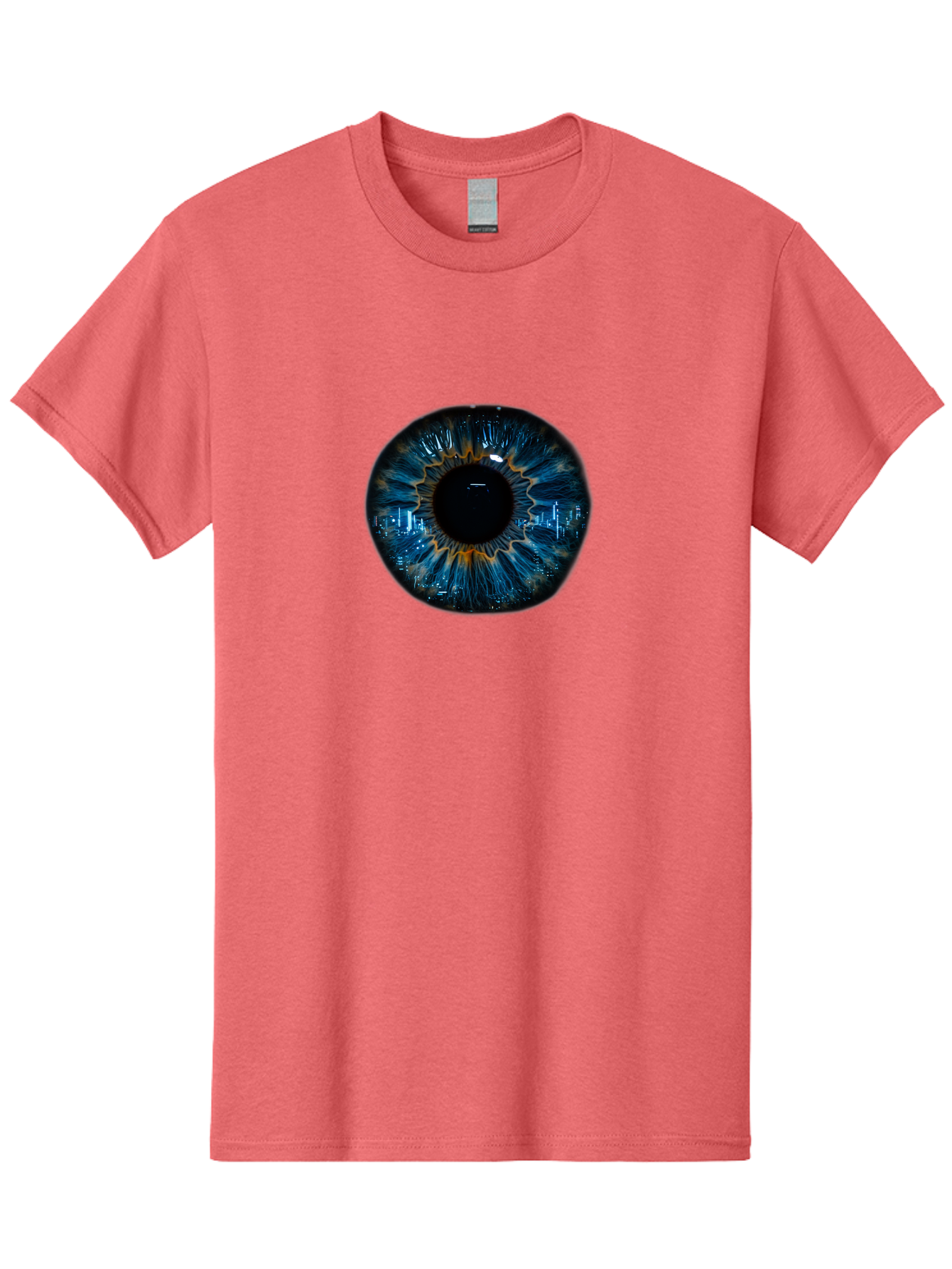 Cityscape-Eye-2 Men'S Graphic Tee, 100% Cotton, Comfortable Casual Summer Wear, Machine Washable, Vintage Camera, Old Camera, Antique Camera, Black Camera, Classic Photography, Photography Equipment, Nostalgic Device, Film Camera, Camera Art Bao240