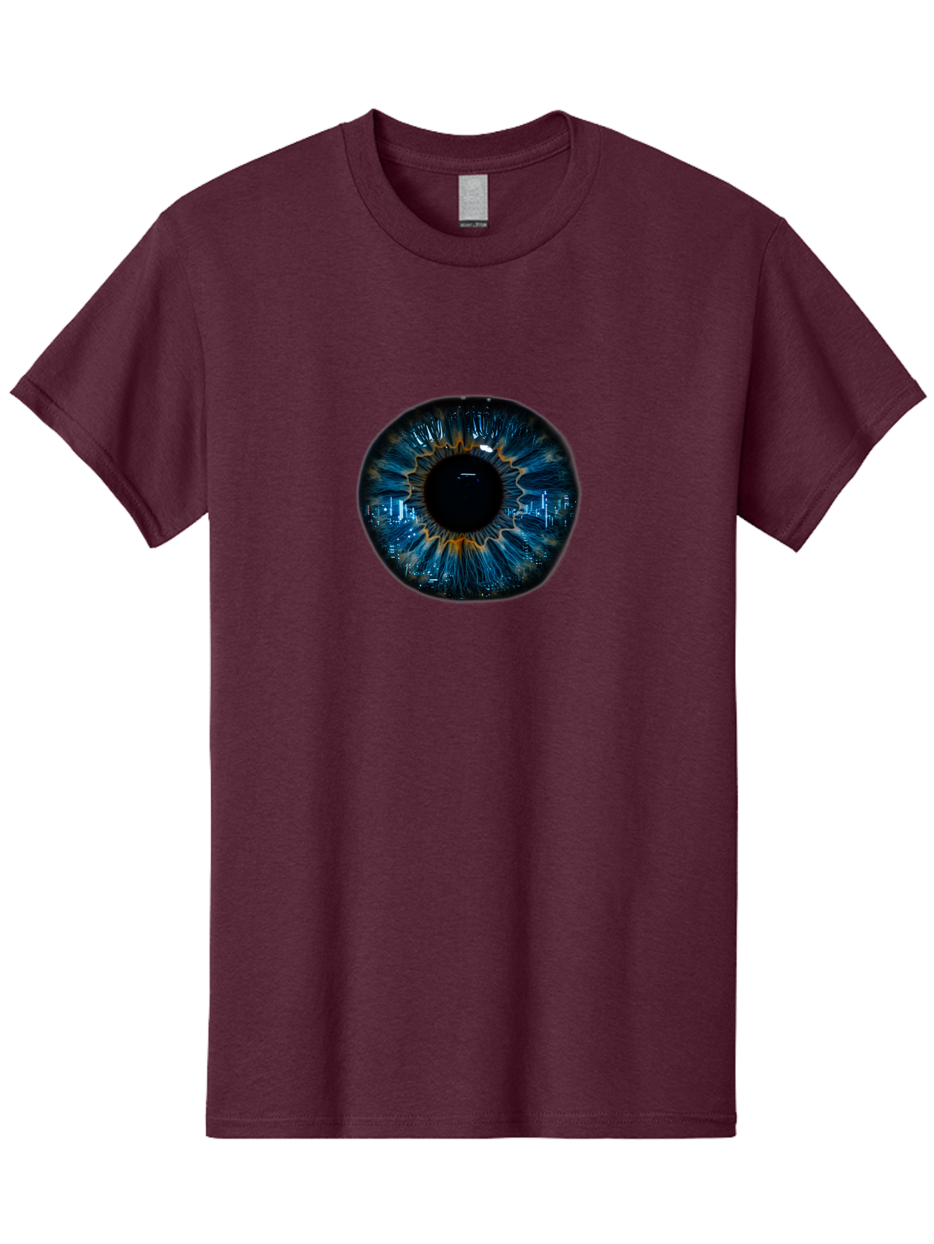 Cityscape-Eye-2 Men'S Graphic Tee, 100% Cotton, Comfortable Casual Summer Wear, Machine Washable, Vintage Camera, Old Camera, Antique Camera, Black Camera, Classic Photography, Photography Equipment, Nostalgic Device, Film Camera, Camera Art Bao240