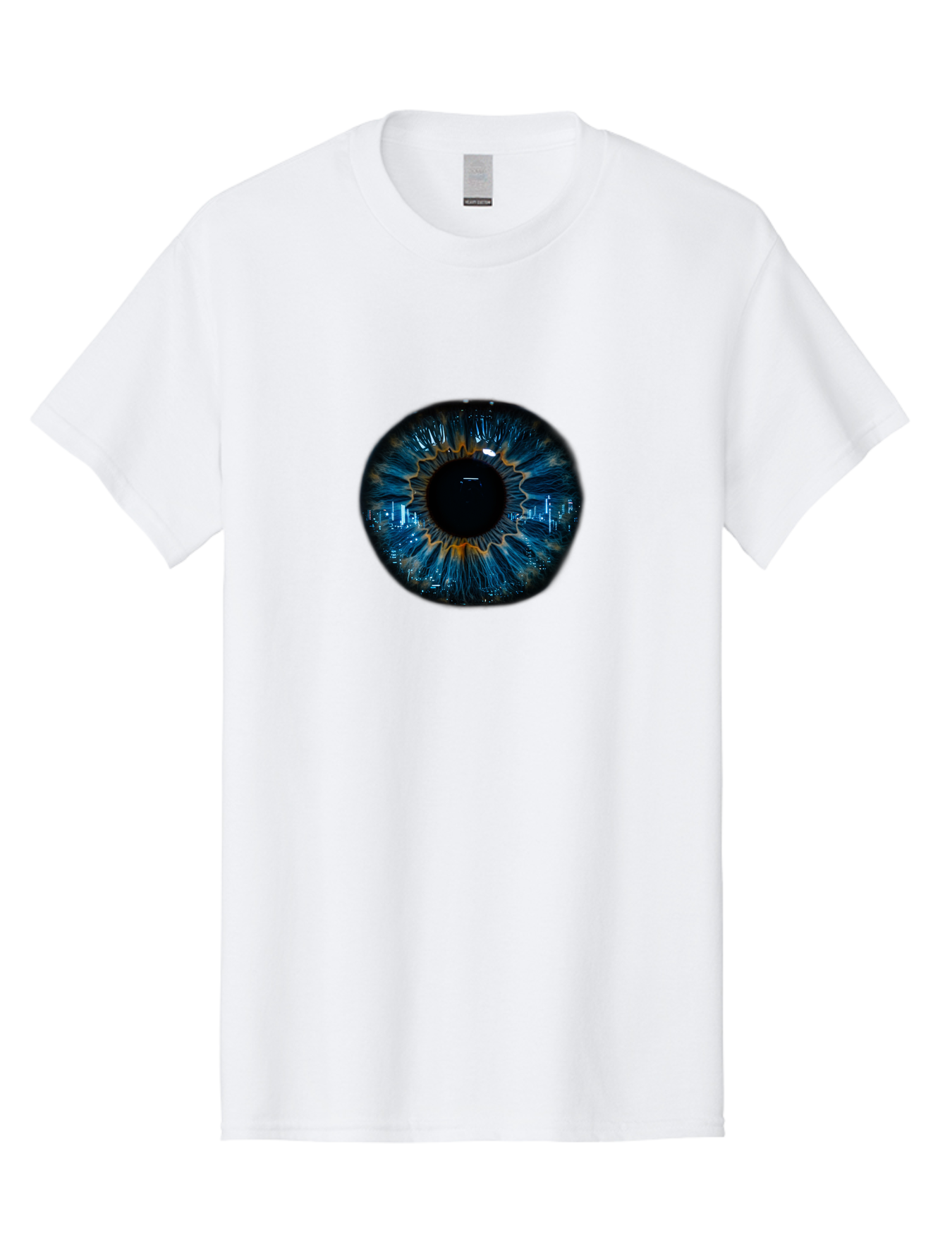 Cityscape-Eye-2 Men'S Graphic Tee, 100% Cotton, Comfortable Casual Summer Wear, Machine Washable, Vintage Camera, Old Camera, Antique Camera, Black Camera, Classic Photography, Photography Equipment, Nostalgic Device, Film Camera, Camera Art Bao240