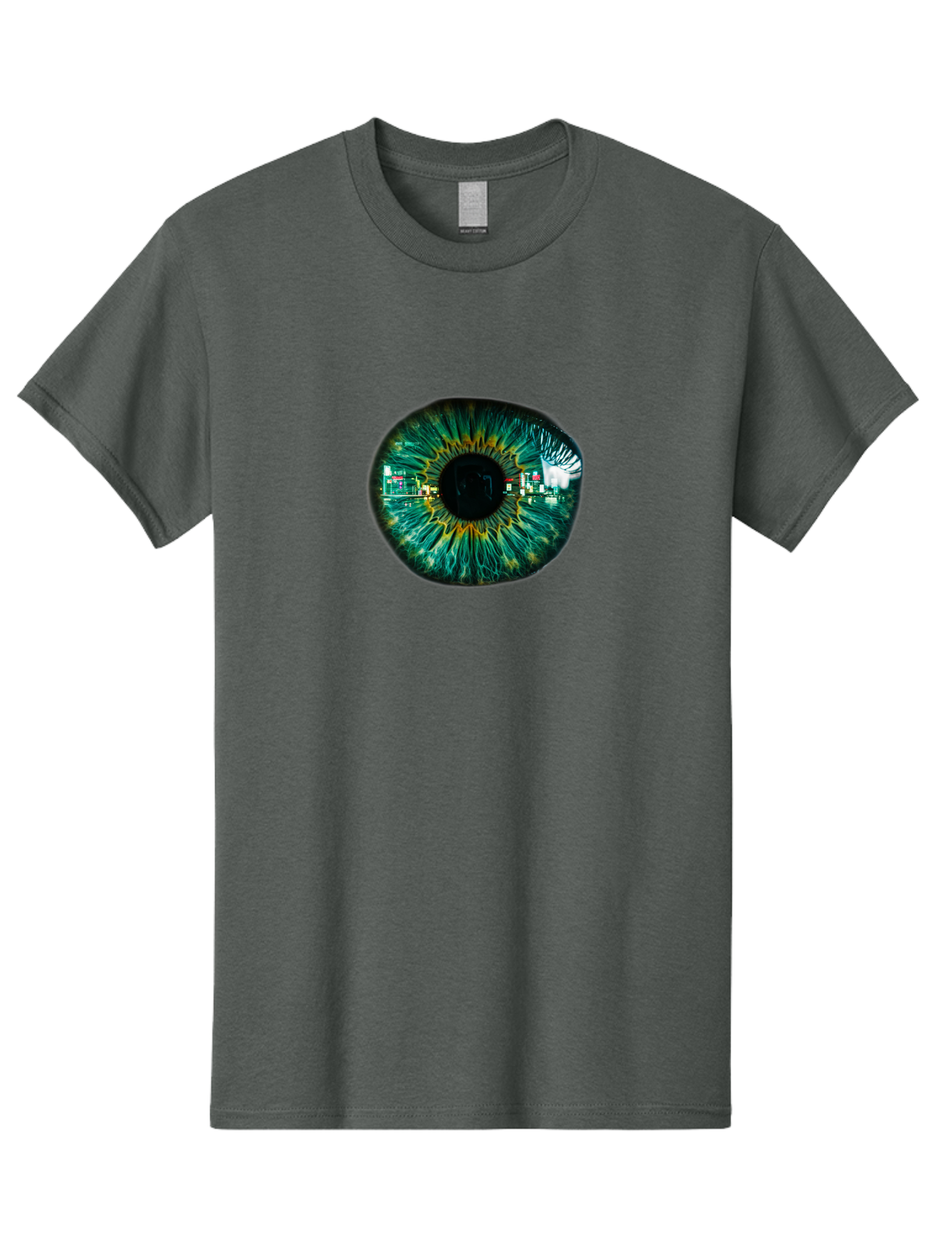 Cityscape-Eye Men'S Graphic Tee, 100% Cotton, Comfortable Casual Summer Wear, Machine Washable, Vintage Camera, Old Camera, Antique Camera, Black Camera, Classic Photography, Photography Equipment, Nostalgic Device, Film Camera, Camera Art Bao241