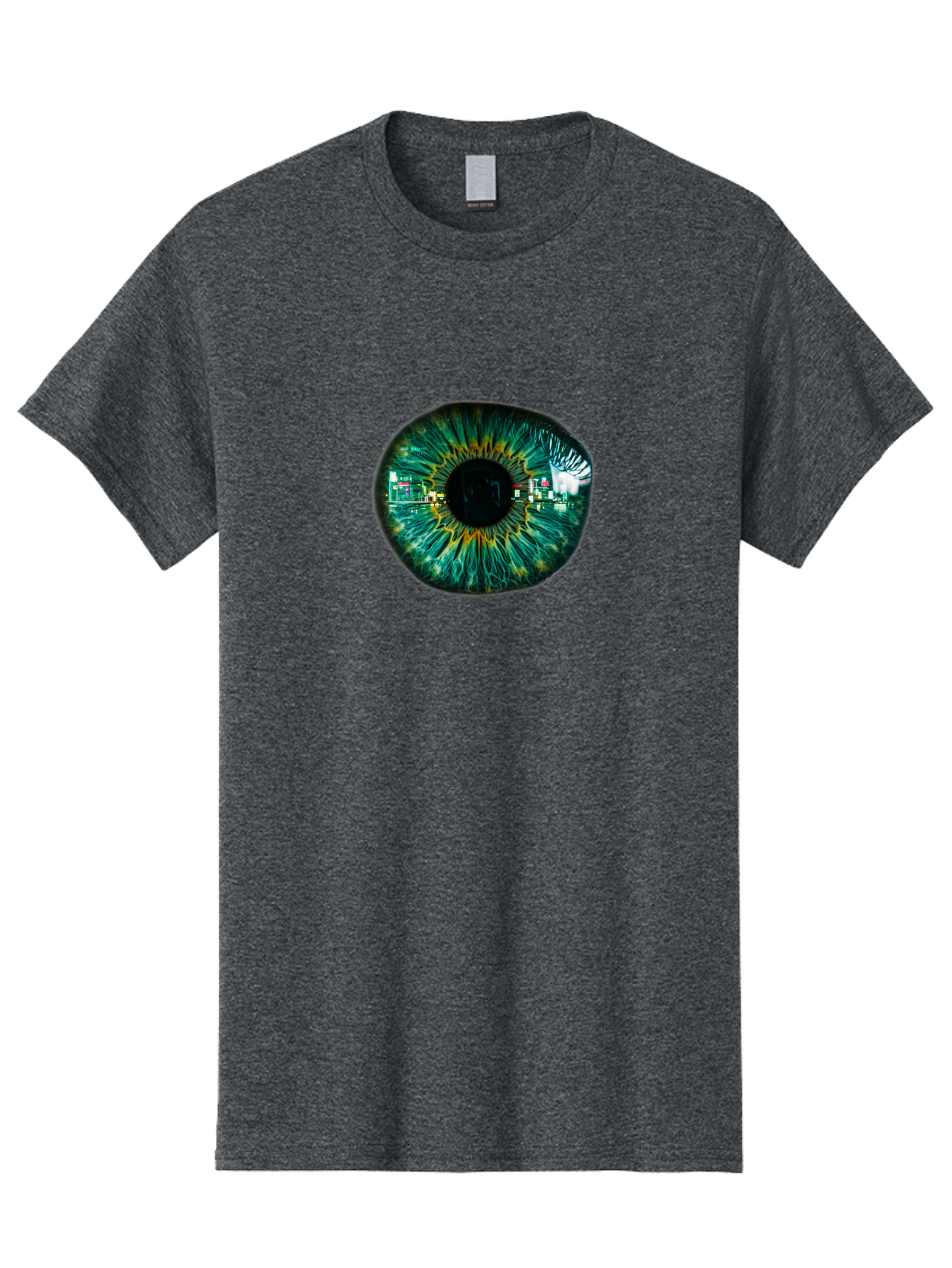 Cityscape-Eye Men'S Graphic Tee, 100% Cotton, Comfortable Casual Summer Wear, Machine Washable, Vintage Camera, Old Camera, Antique Camera, Black Camera, Classic Photography, Photography Equipment, Nostalgic Device, Film Camera, Camera Art Bao241