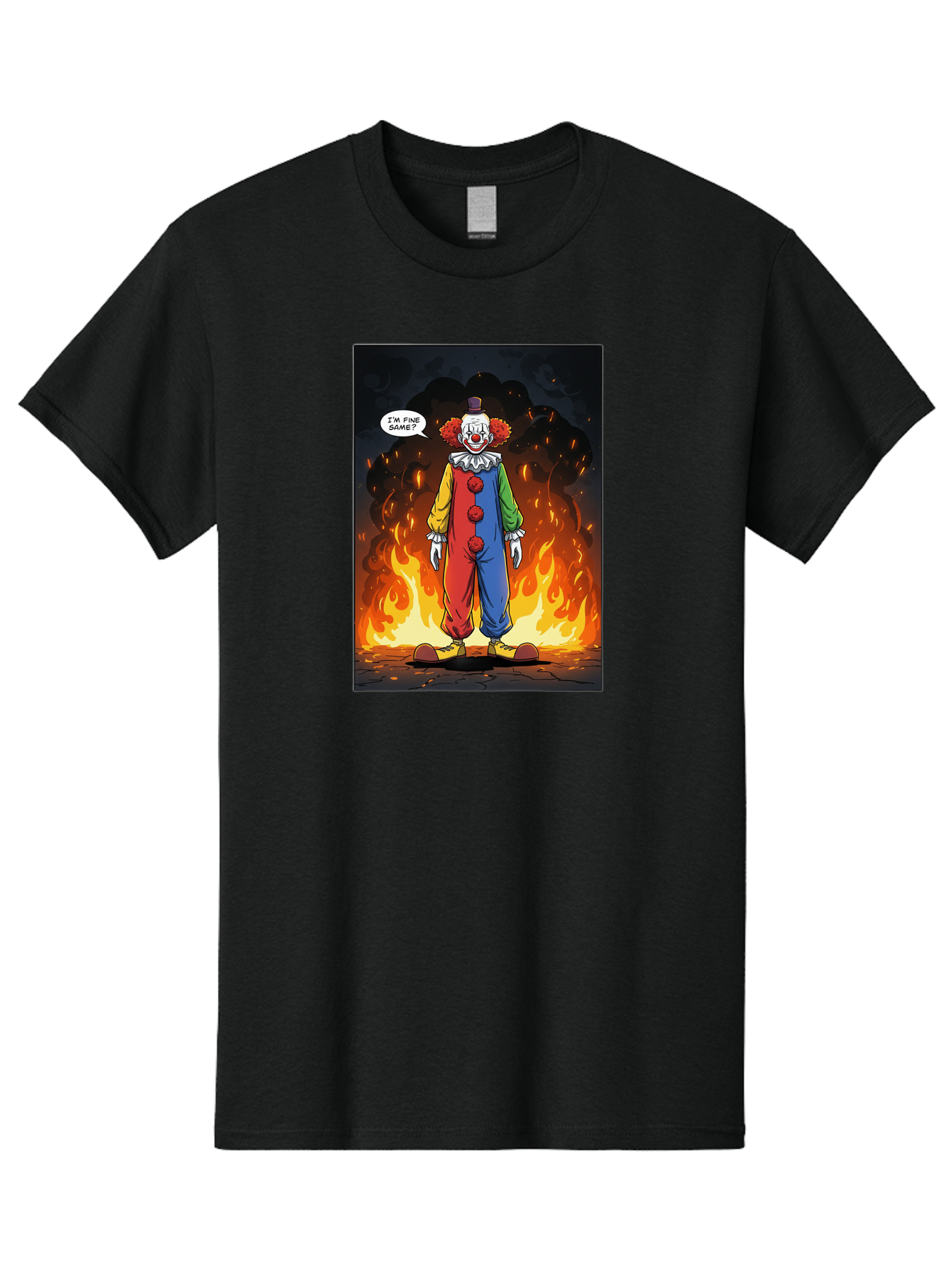 Clown-In-Flames Men'S Graphic Tee, 100% Cotton, Comfortable Casual Summer Wear, Machine Washable, Vintage Camera, Old Camera, Antique Camera, Black Camera, Classic Photography, Photography Equipment, Nostalgic Device, Film Camera, Camera Art Bao244