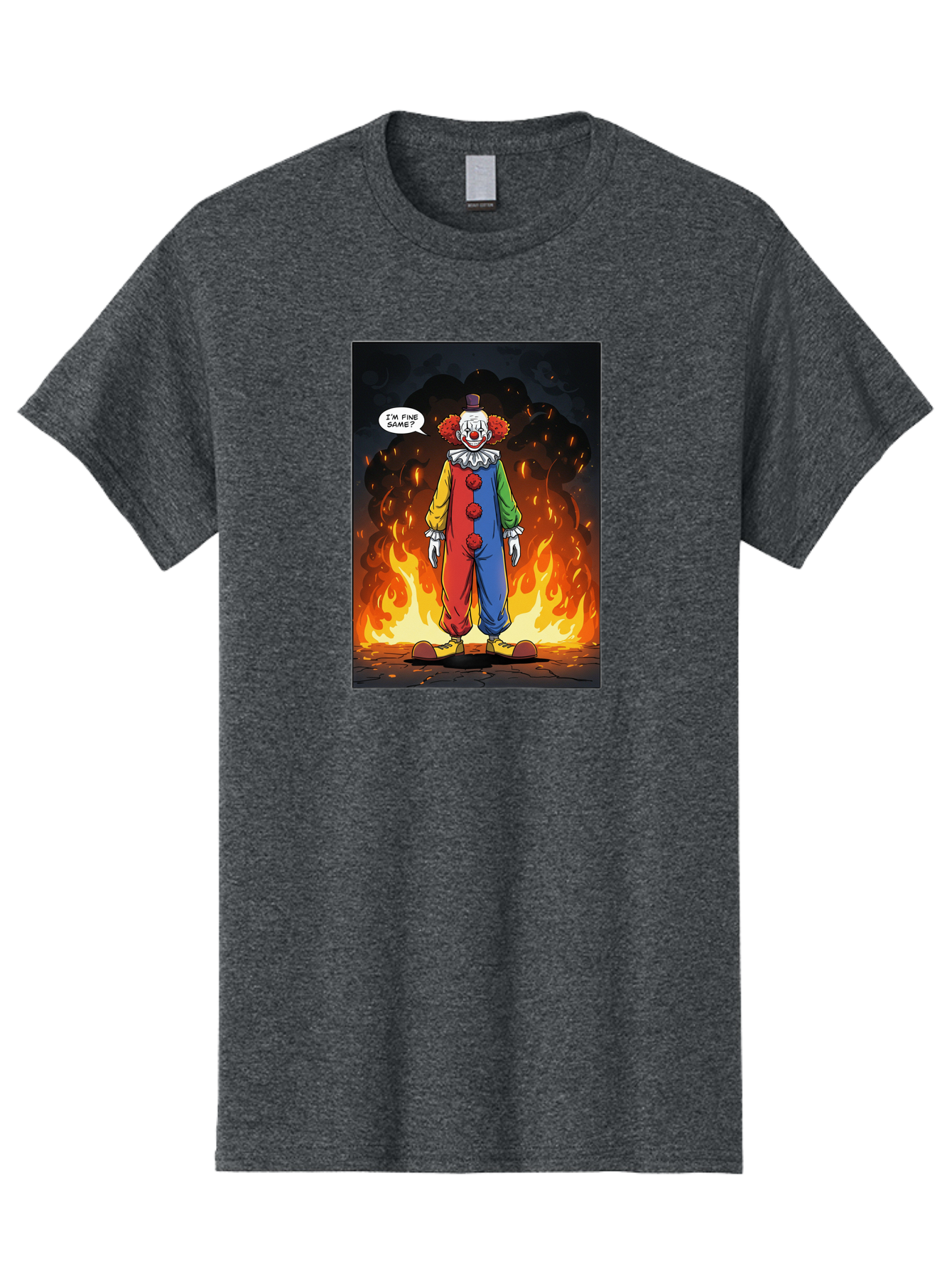 Clown-In-Flames Men'S Graphic Tee, 100% Cotton, Comfortable Casual Summer Wear, Machine Washable, Vintage Camera, Old Camera, Antique Camera, Black Camera, Classic Photography, Photography Equipment, Nostalgic Device, Film Camera, Camera Art Bao244