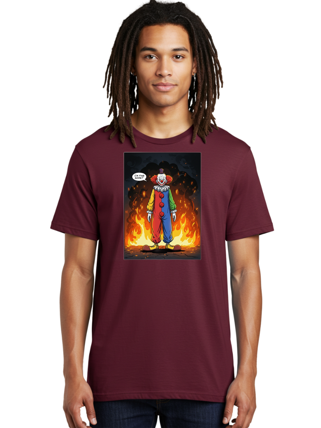 Clown-In-Flames Men'S Graphic Tee, 100% Cotton, Comfortable Casual Summer Wear, Machine Washable, Vintage Camera, Old Camera, Antique Camera, Black Camera, Classic Photography, Photography Equipment, Nostalgic Device, Film Camera, Camera Art Bao244