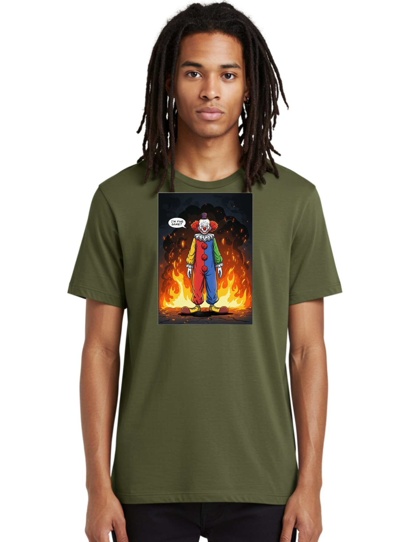 Clown-In-Flames Men'S Graphic Tee, 100% Cotton, Comfortable Casual Summer Wear, Machine Washable, Vintage Camera, Old Camera, Antique Camera, Black Camera, Classic Photography, Photography Equipment, Nostalgic Device, Film Camera, Camera Art Bao244