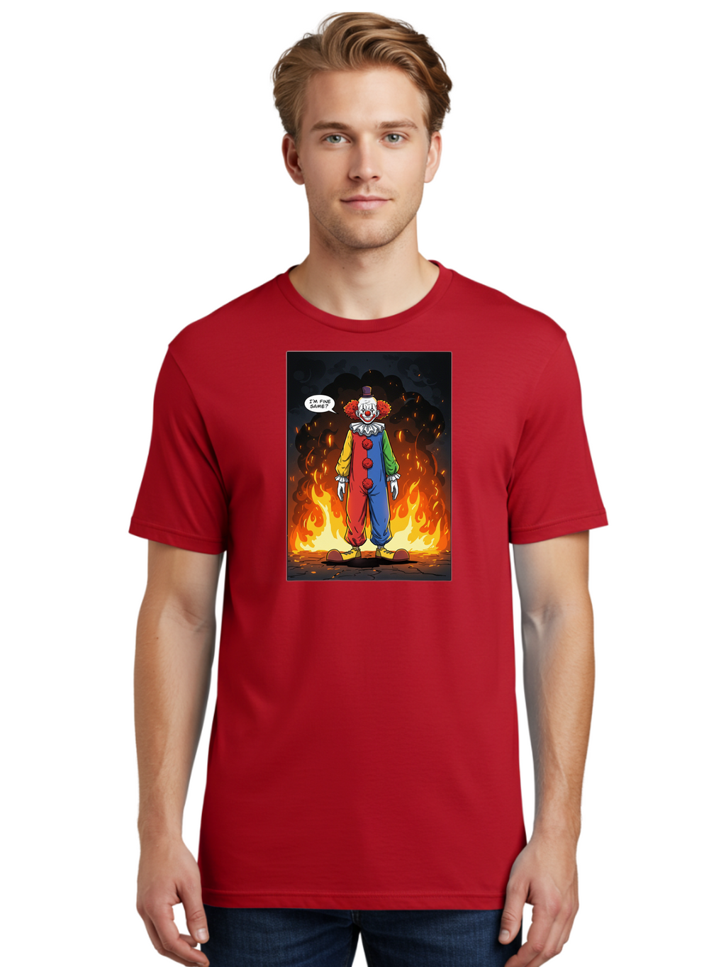 Clown-In-Flames Men'S Graphic Tee, 100% Cotton, Comfortable Casual Summer Wear, Machine Washable, Vintage Camera, Old Camera, Antique Camera, Black Camera, Classic Photography, Photography Equipment, Nostalgic Device, Film Camera, Camera Art Bao244
