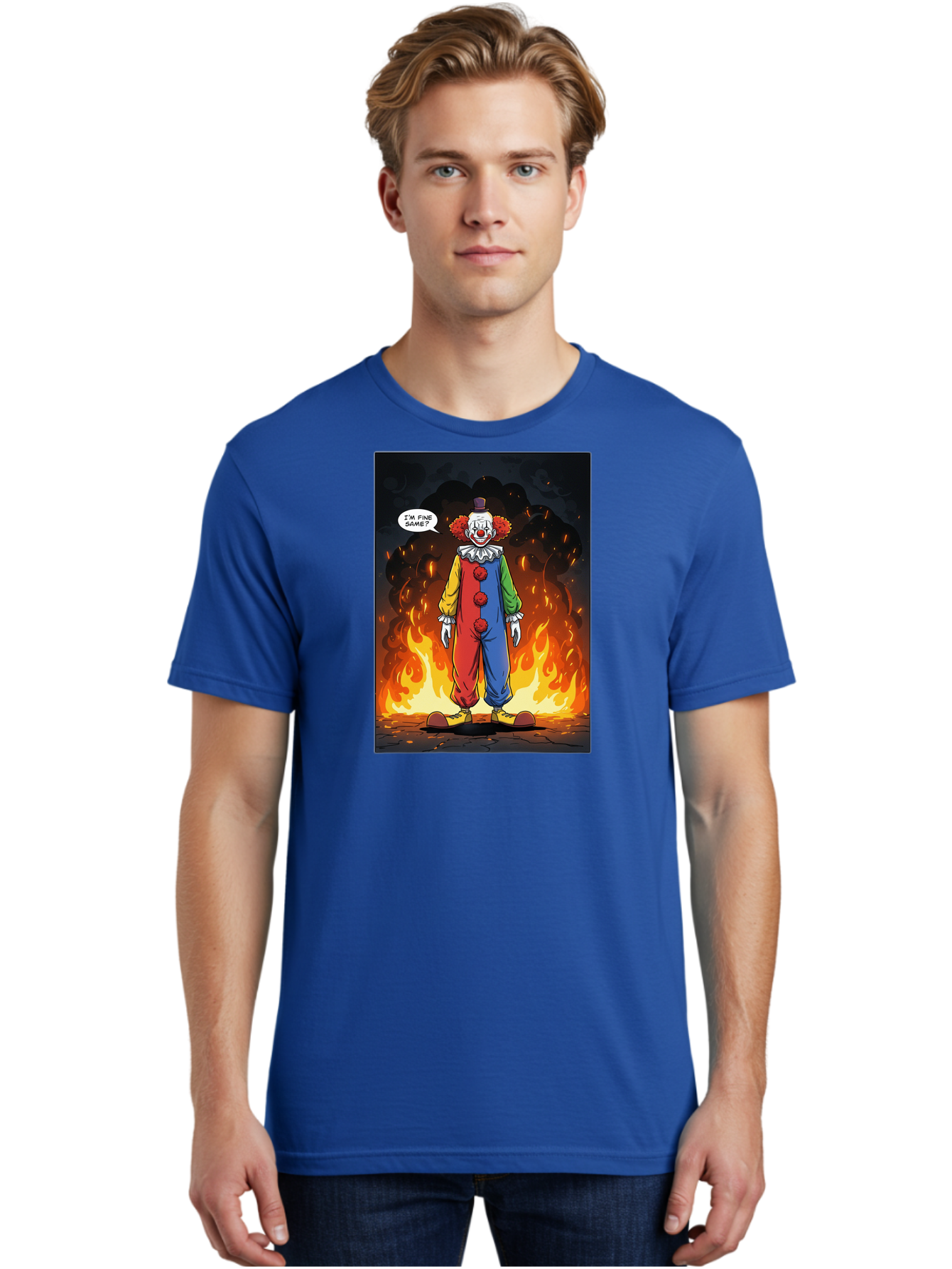 Clown-In-Flames Men'S Graphic Tee, 100% Cotton, Comfortable Casual Summer Wear, Machine Washable, Vintage Camera, Old Camera, Antique Camera, Black Camera, Classic Photography, Photography Equipment, Nostalgic Device, Film Camera, Camera Art Bao244