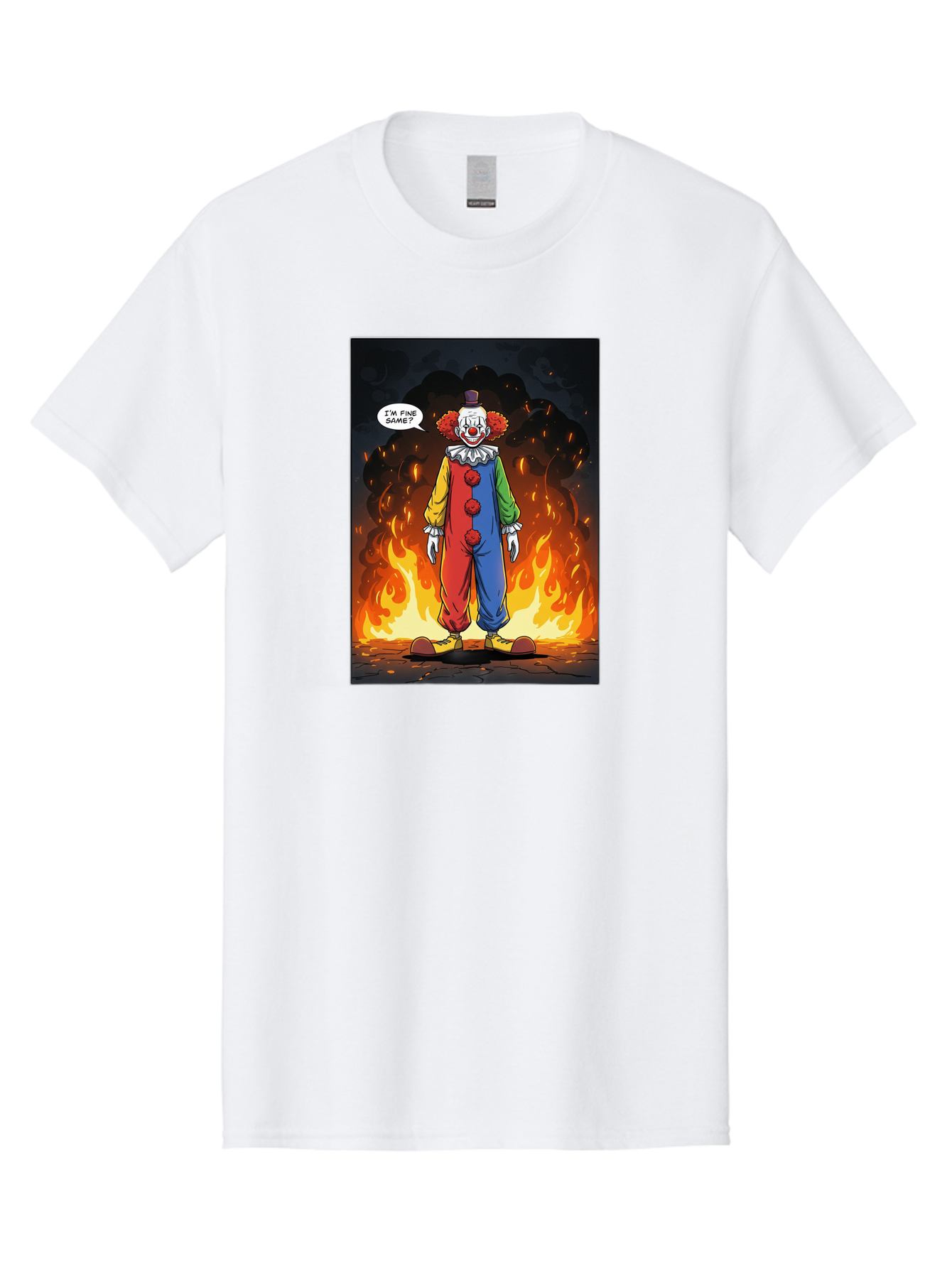 Clown-In-Flames Men'S Graphic Tee, 100% Cotton, Comfortable Casual Summer Wear, Machine Washable, Vintage Camera, Old Camera, Antique Camera, Black Camera, Classic Photography, Photography Equipment, Nostalgic Device, Film Camera, Camera Art Bao244