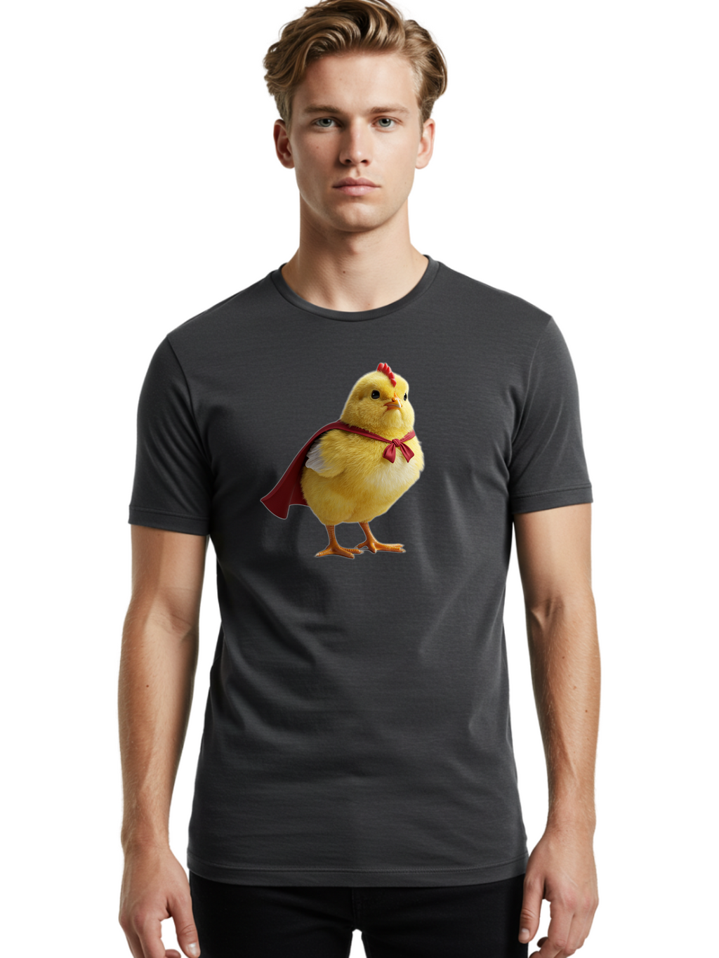 Clucking-Superhero-Chick Men'S Graphic Tee, 100% Cotton, Comfortable Casual Summer Wear, Machine Washable, Vintage Camera, Old Camera, Antique Camera, Black Camera, Classic Photography, Photography Equipment, Nostalgic Device, Film Camera, Bao245