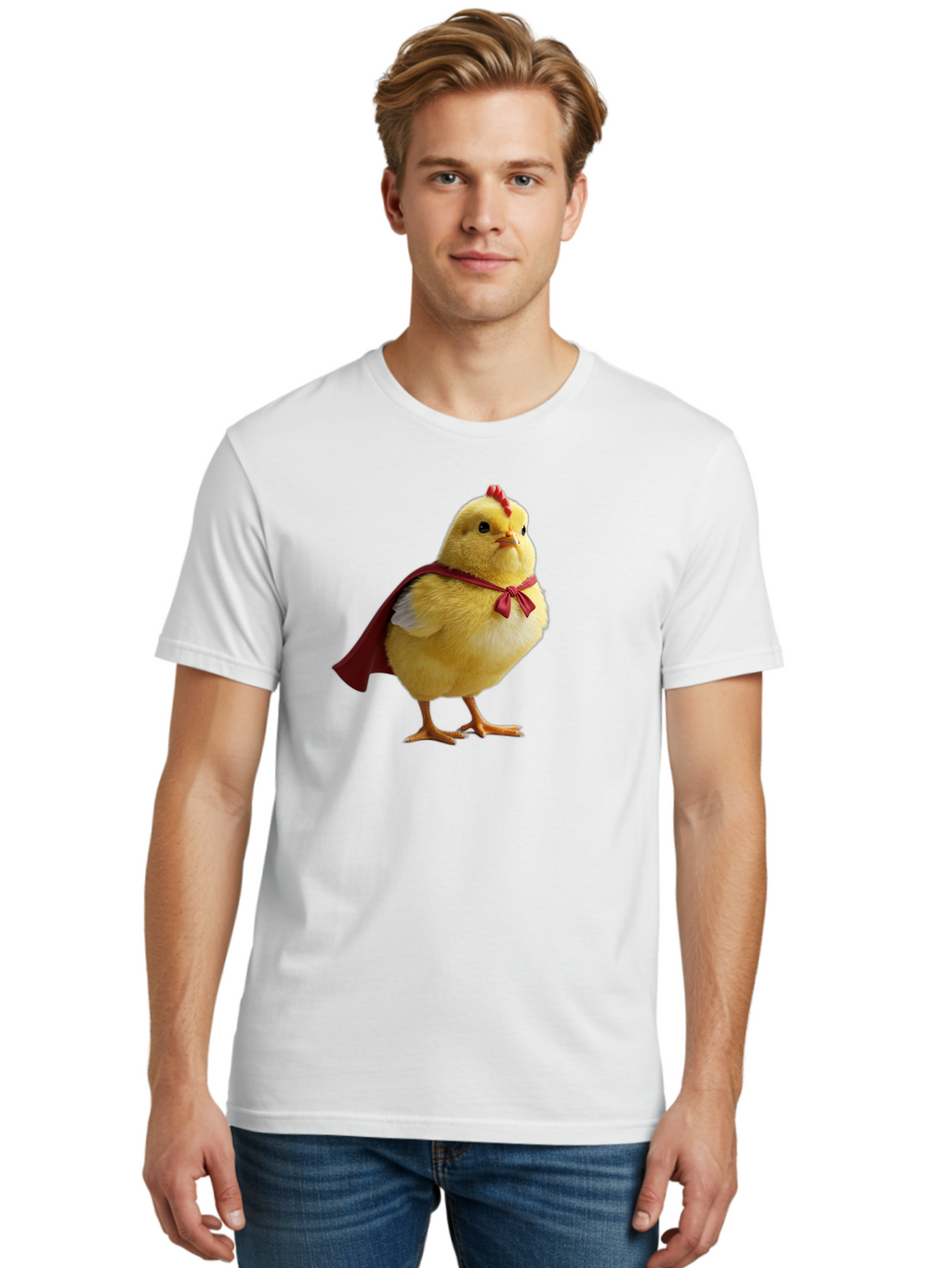 Clucking-Superhero-Chick Men'S Graphic Tee, 100% Cotton, Comfortable Casual Summer Wear, Machine Washable, Vintage Camera, Old Camera, Antique Camera, Black Camera, Classic Photography, Photography Equipment, Nostalgic Device, Film Camera, Bao245
