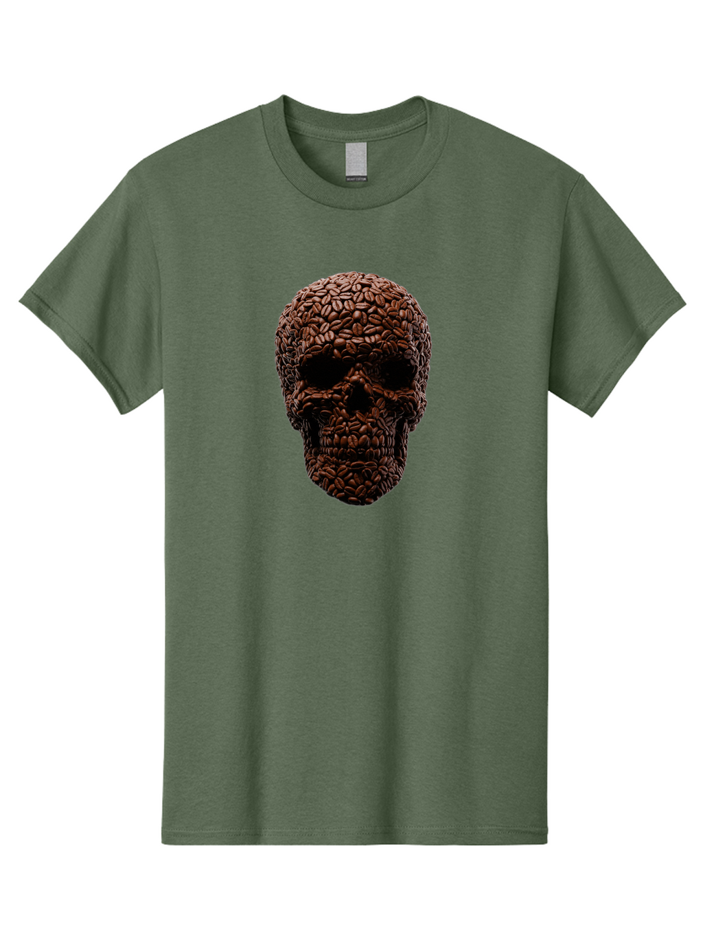 Coffee-Beans-Skull Men'S Graphic Tee, 100% Cotton, Comfortable Casual Summer Wear, Machine Washable, Vintage Camera, Old Camera, Antique Camera, Black Camera, Classic Photography, Photography Equipment, Nostalgic Device, Film Camera, Bao247