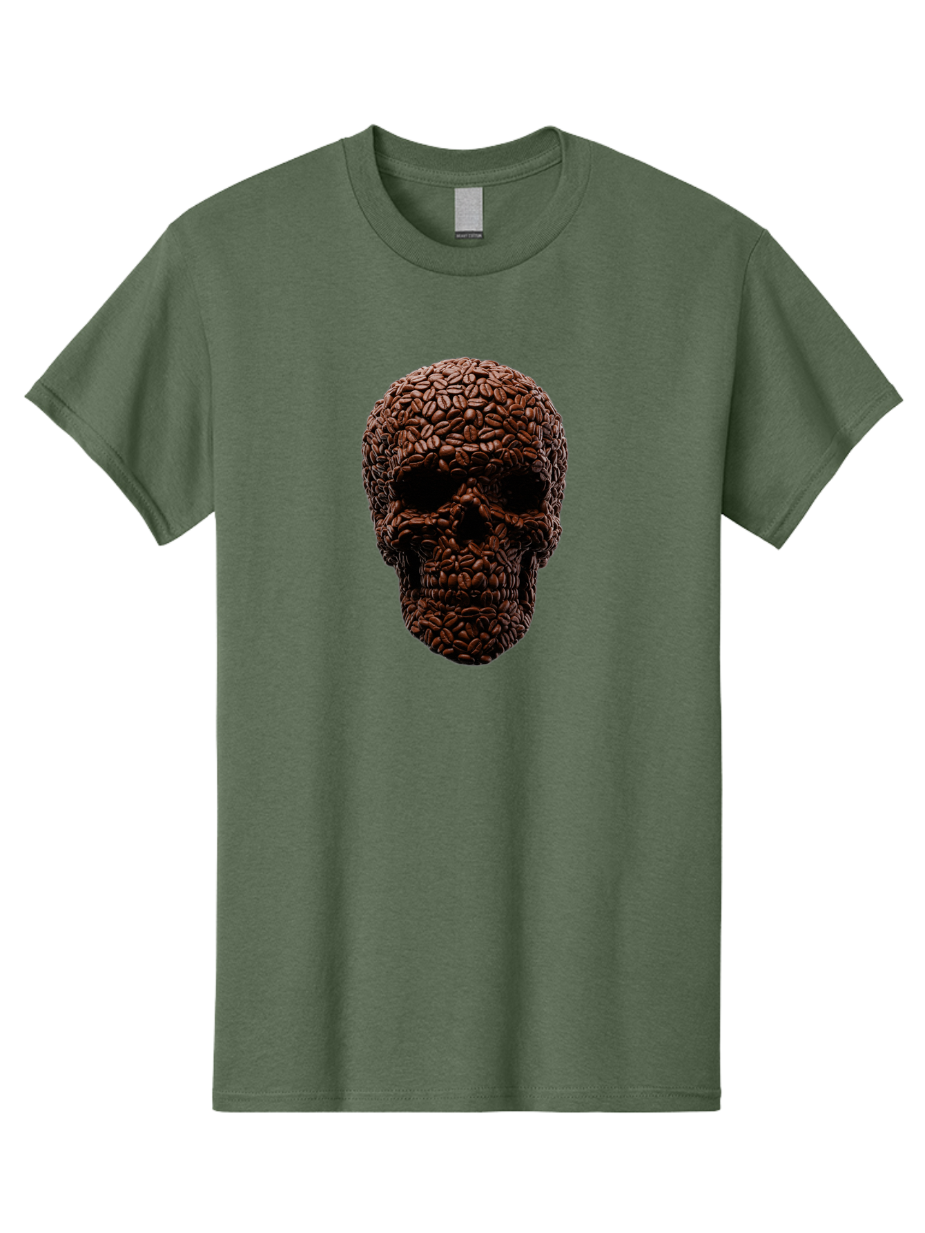 Coffee-Beans-Skull Men'S Graphic Tee, 100% Cotton, Comfortable Casual Summer Wear, Machine Washable, Vintage Camera, Old Camera, Antique Camera, Black Camera, Classic Photography, Photography Equipment, Nostalgic Device, Film Camera, Bao247