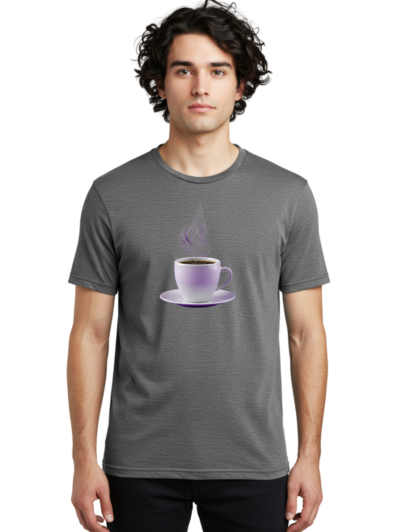 Coffee-Cup-1 Men'S Graphic Tee, 100% Cotton, Comfortable Casual Summer Wear, Machine Washable, Vintage Camera, Old Camera, Antique Camera, Black Camera, Classic Photography, Photography Equipment, Nostalgic Device, Film Camera, Camera Art Bao248