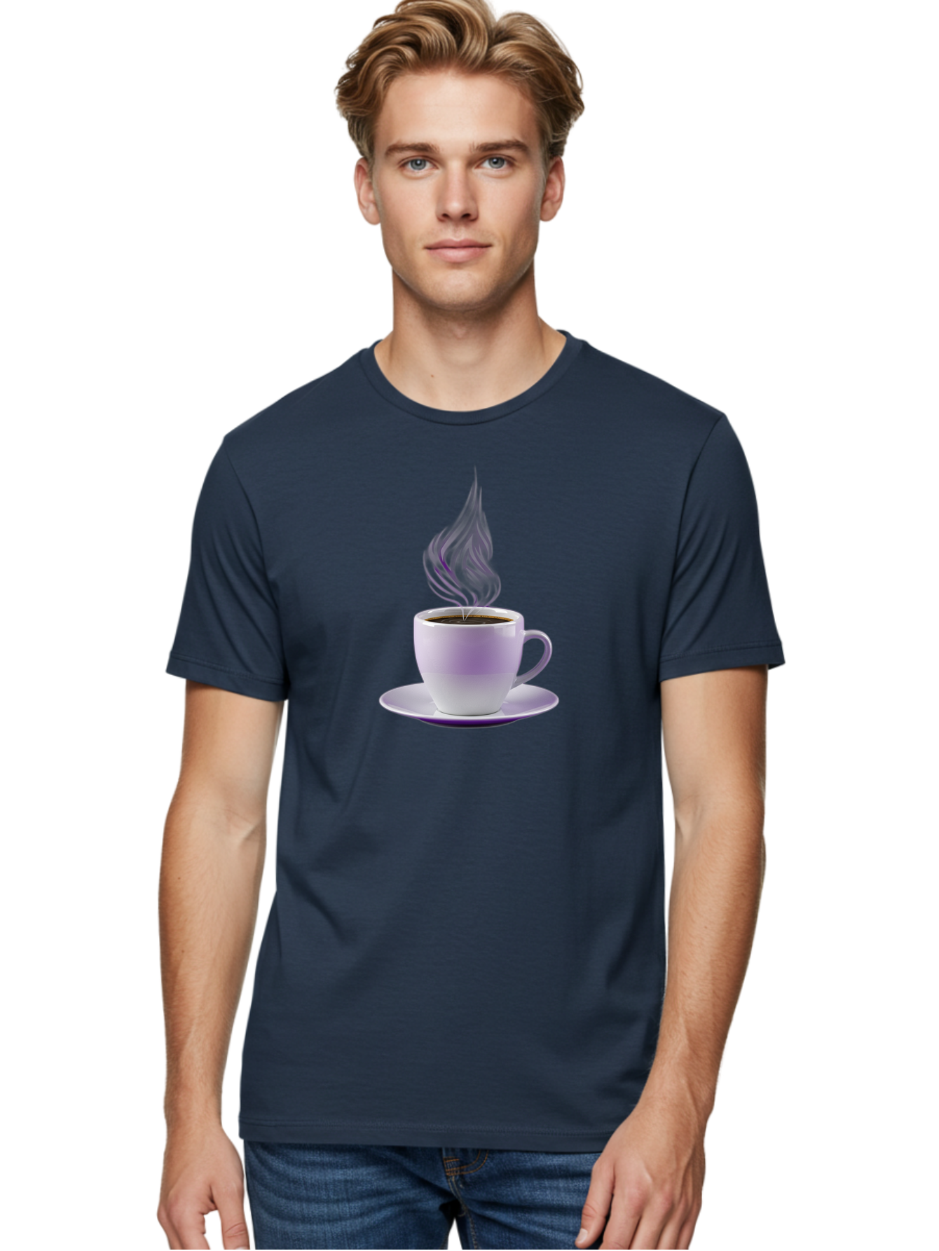Coffee-Cup-1 Men'S Graphic Tee, 100% Cotton, Comfortable Casual Summer Wear, Machine Washable, Vintage Camera, Old Camera, Antique Camera, Black Camera, Classic Photography, Photography Equipment, Nostalgic Device, Film Camera, Camera Art Bao248