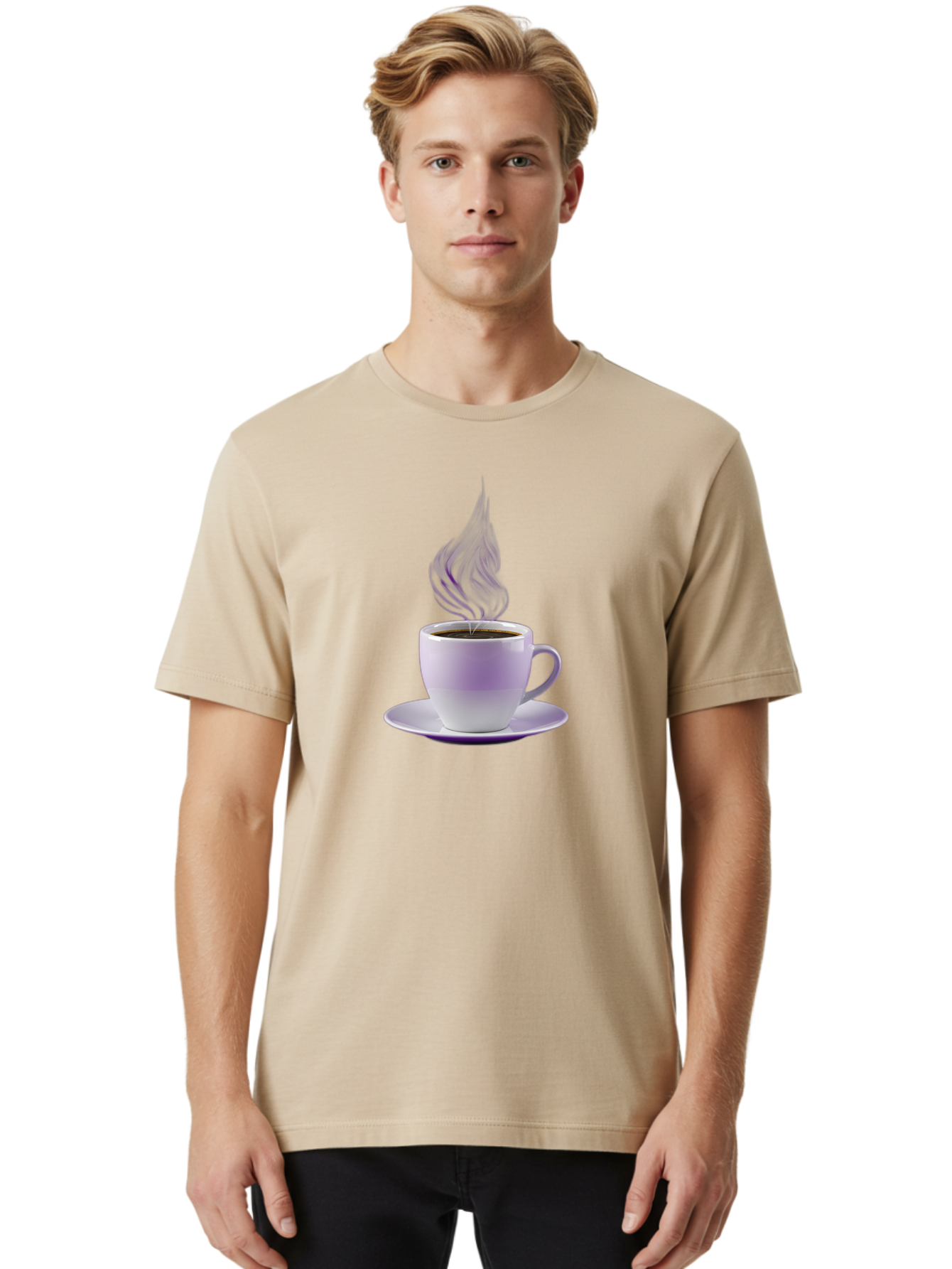 Coffee-Cup-1 Men'S Graphic Tee, 100% Cotton, Comfortable Casual Summer Wear, Machine Washable, Vintage Camera, Old Camera, Antique Camera, Black Camera, Classic Photography, Photography Equipment, Nostalgic Device, Film Camera, Camera Art Bao248