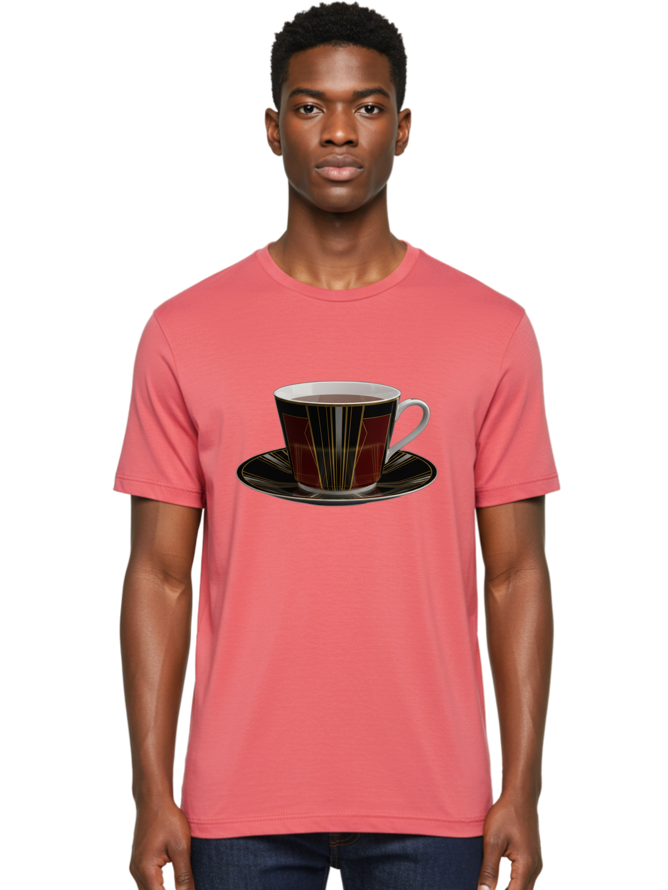 Coffee-Cup-And-Saucer Men'S Graphic Tee, 100% Cotton, Comfortable Casual Summer Wear, Machine Washable, Vintage Camera, Old Camera, Antique Camera, Black Camera, Classic Photography, Photography Equipment, Nostalgic Device, Film Camera, Bao249