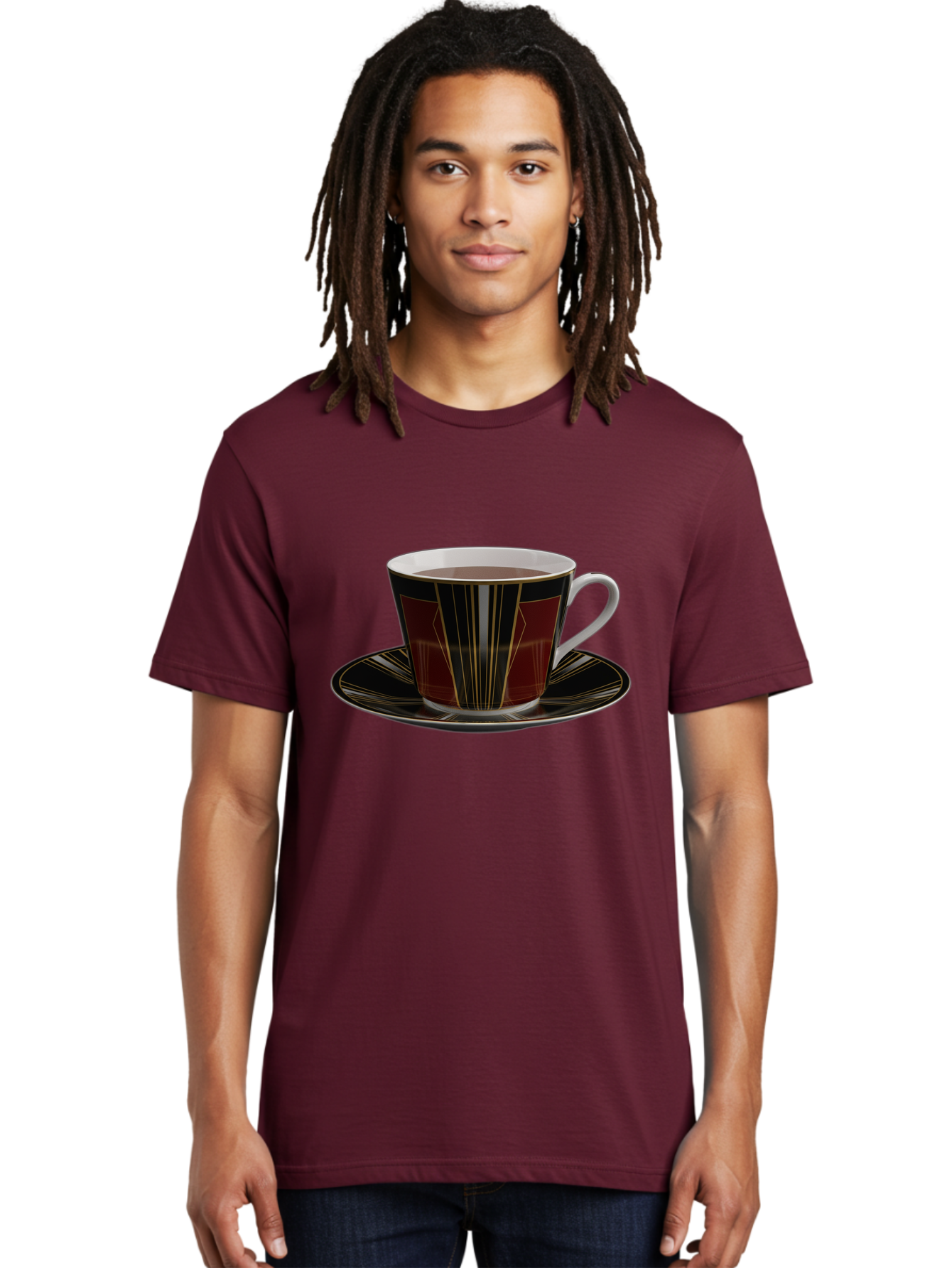 Coffee-Cup-And-Saucer Men'S Graphic Tee, 100% Cotton, Comfortable Casual Summer Wear, Machine Washable, Vintage Camera, Old Camera, Antique Camera, Black Camera, Classic Photography, Photography Equipment, Nostalgic Device, Film Camera, Bao249
