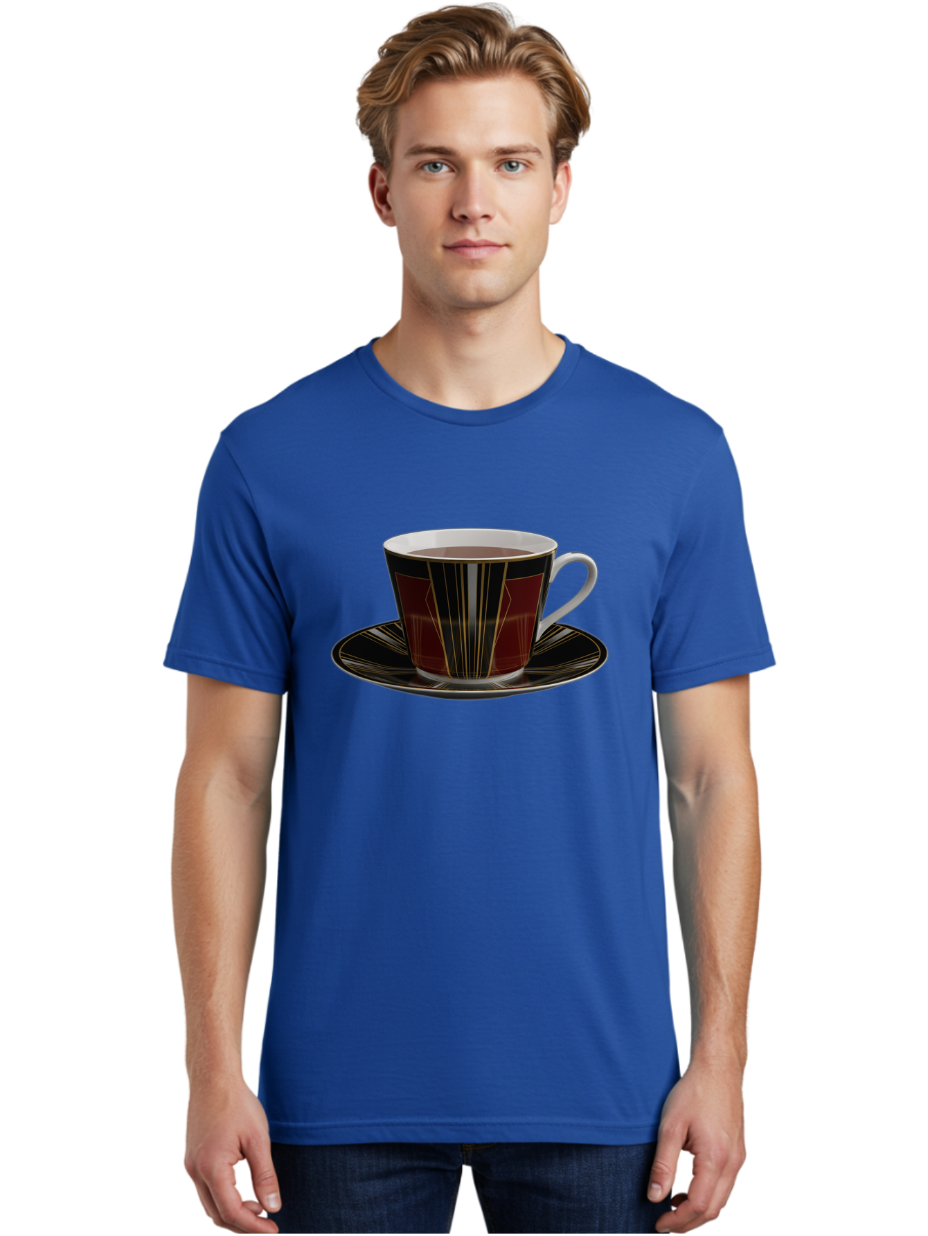 Coffee-Cup-And-Saucer Men'S Graphic Tee, 100% Cotton, Comfortable Casual Summer Wear, Machine Washable, Vintage Camera, Old Camera, Antique Camera, Black Camera, Classic Photography, Photography Equipment, Nostalgic Device, Film Camera, Bao249