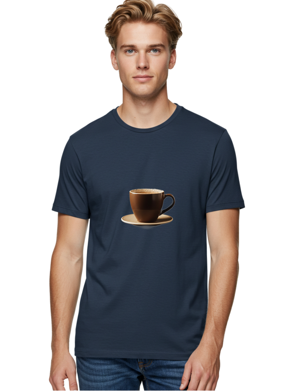 Coffee-Cup Men'S Graphic Tee, 100% Cotton, Comfortable Casual Summer Wear, Machine Washable, Vintage Camera, Old Camera, Antique Camera, Black Camera, Classic Photography, Photography Equipment, Nostalgic Device, Film Camera, Camera Art Bao250